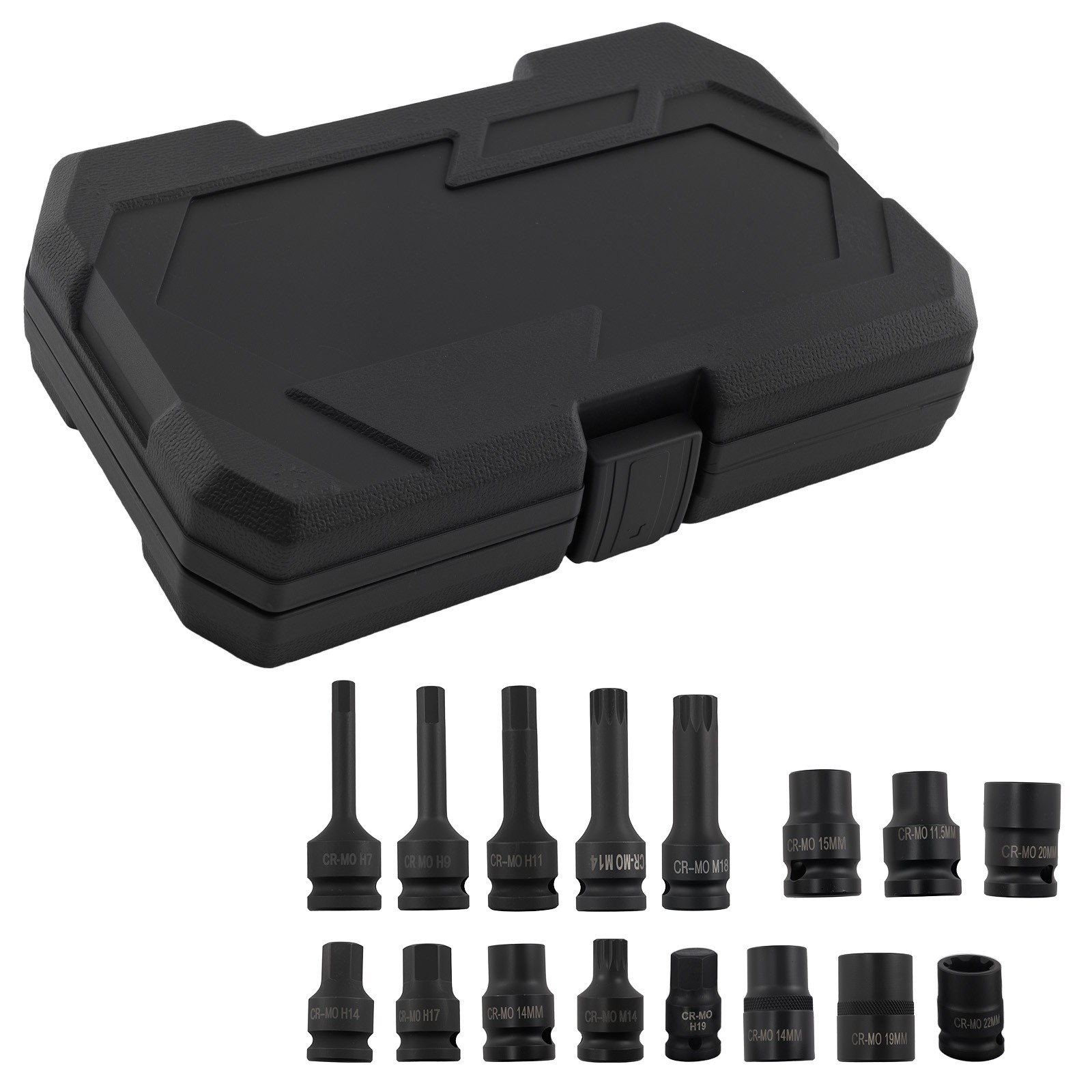 16x Impact Brake Caliper Special Socket Set For Audi BMW Ford M14 M18 H14 H17