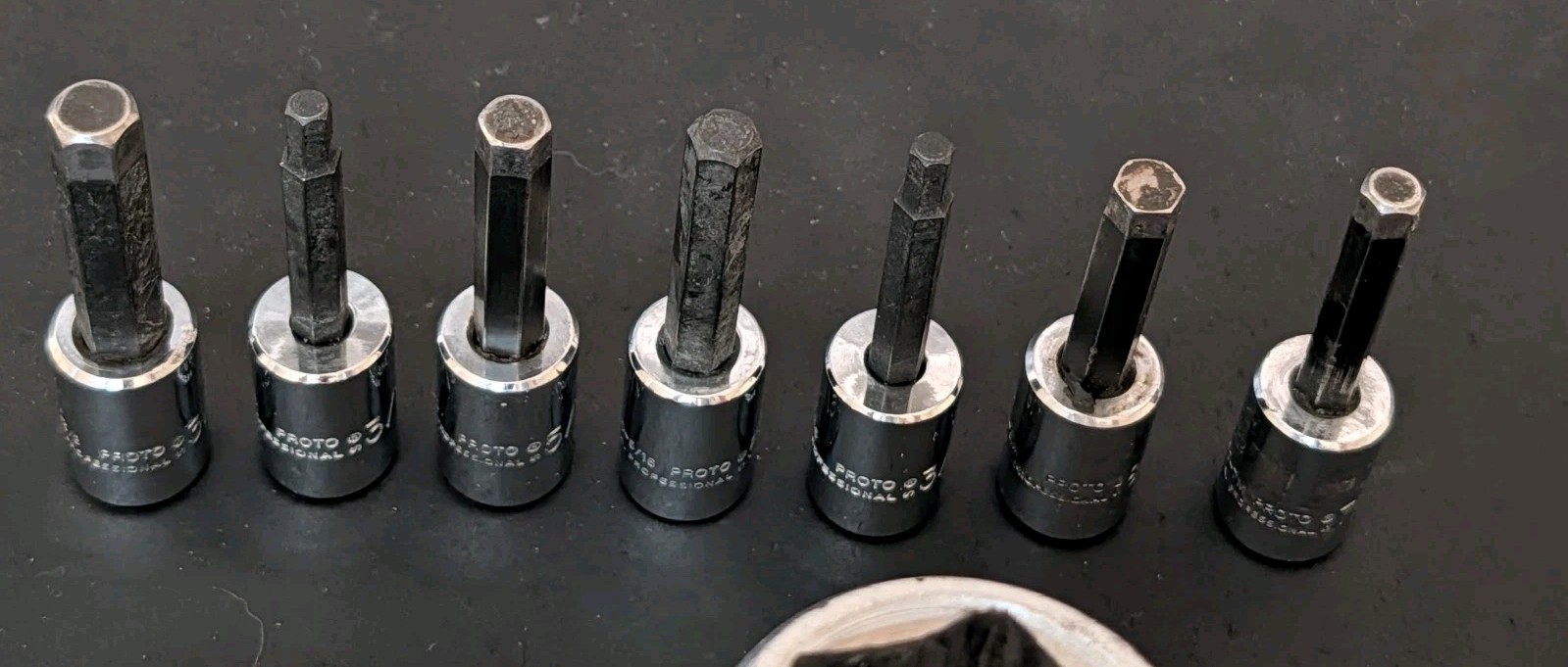 PROTO USA Tool Lot 15pc Wrenches Hex Bit Sockets Large Sockets Mechanic