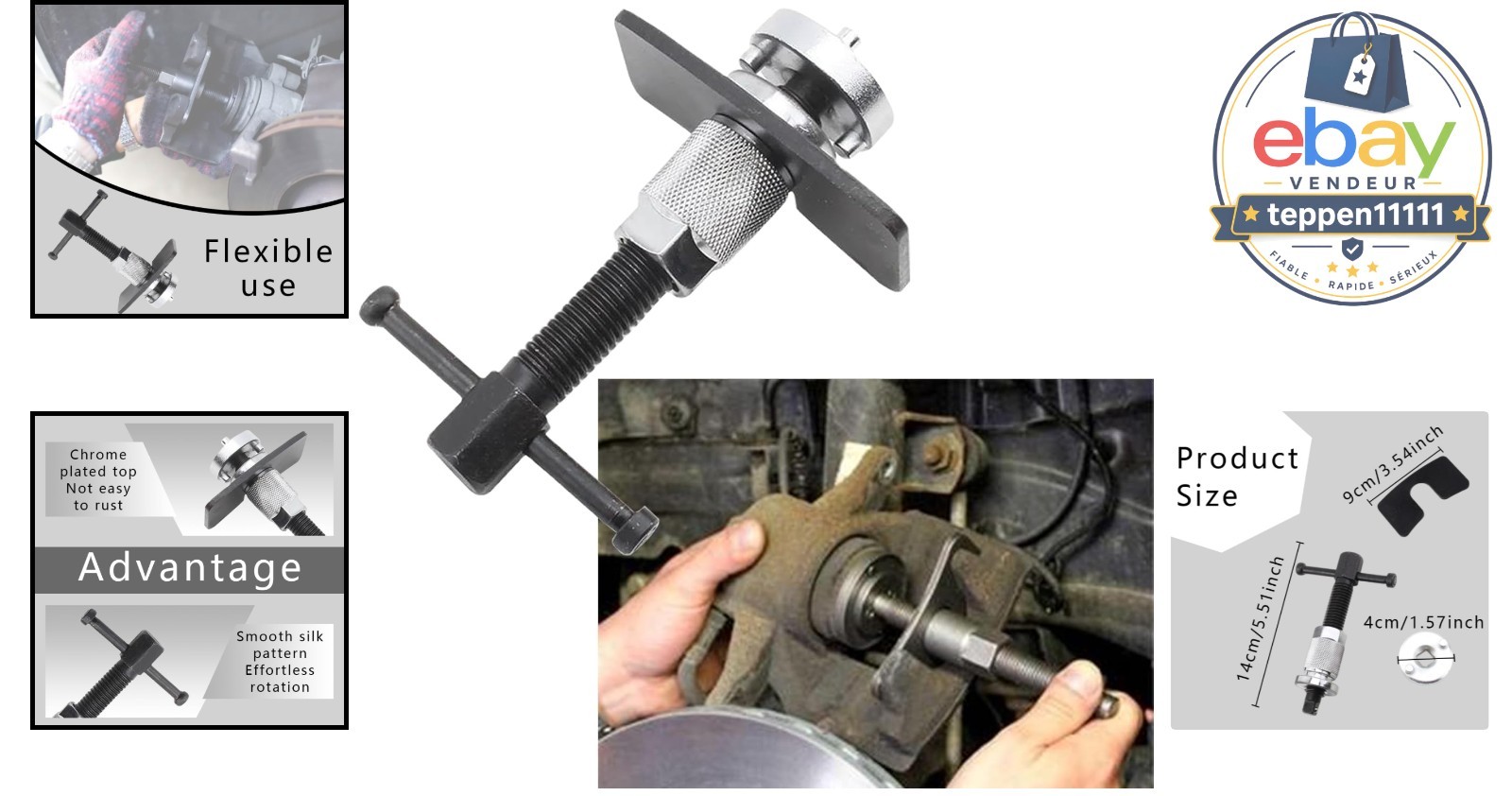 Brake Caliper Piston Rewind Tool Universal Automotive Accessories