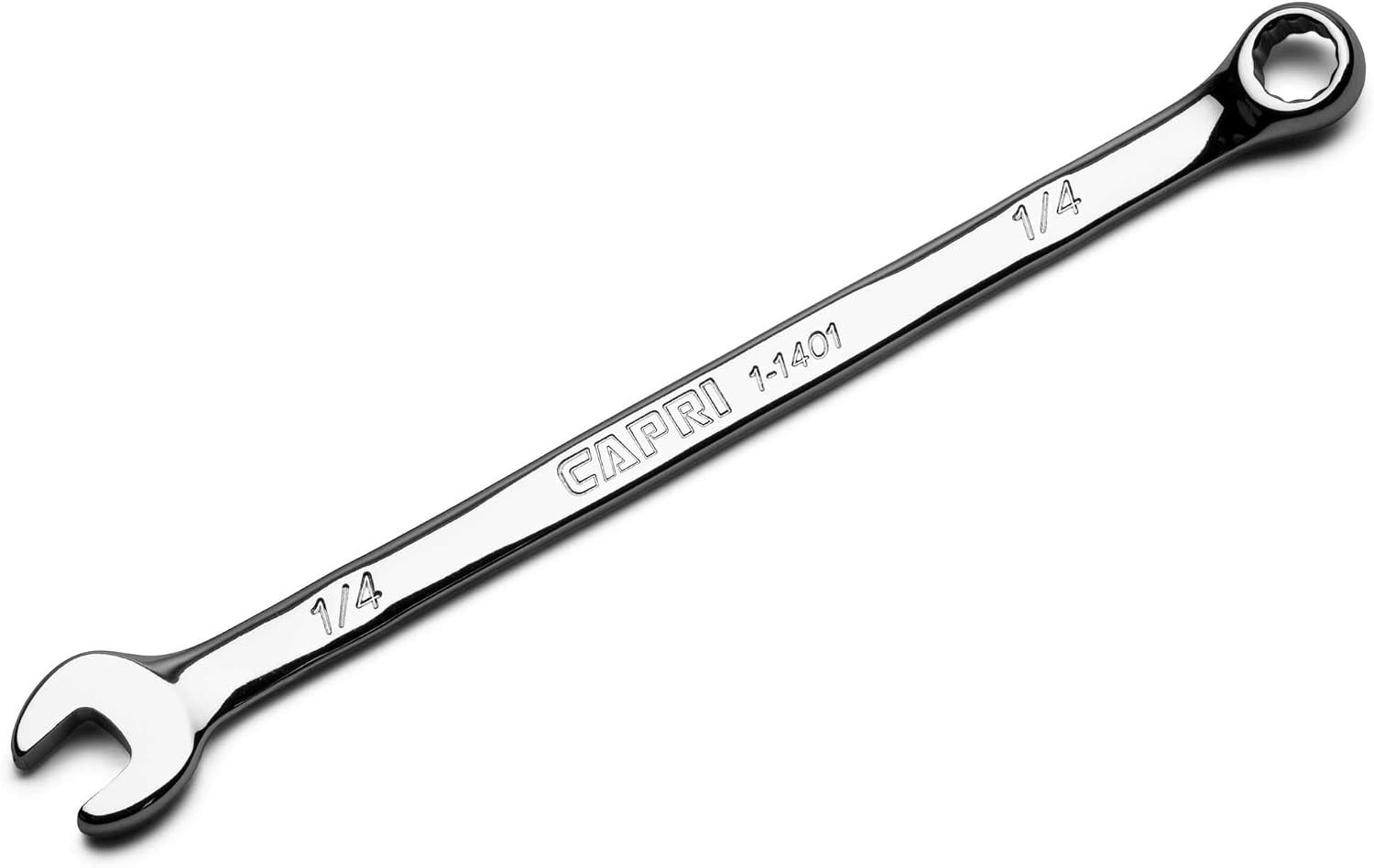 1/4-inch 12-Point Combination Wrench with 15-Degree Offset for Optimal Torque