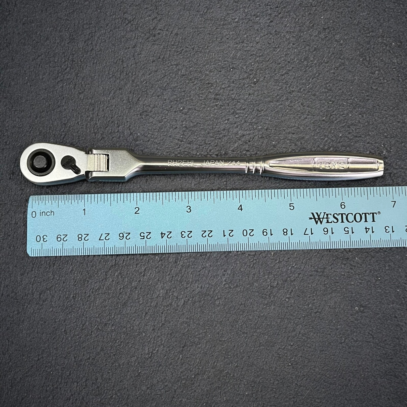 Tone RH2FHL 1/4″ drive long flex head ratchet | Made in Japan | 72 teeth