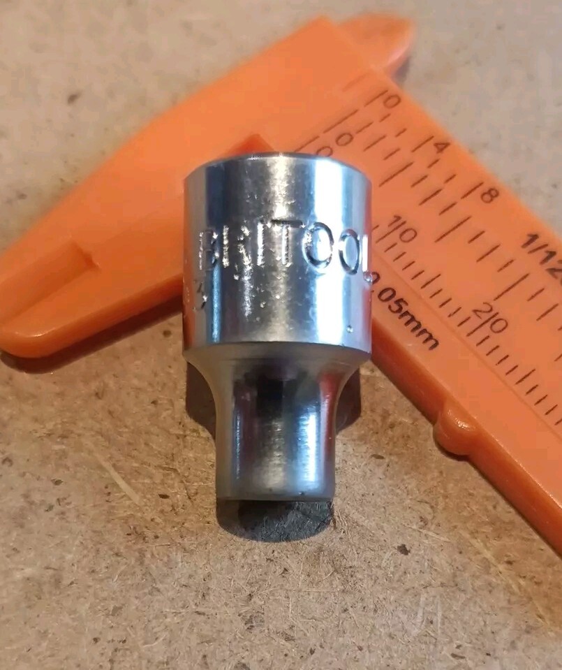 BRITOOL DH193 MADE IN ENGLAND 6BA 1/4″ DRIVE SOCKET