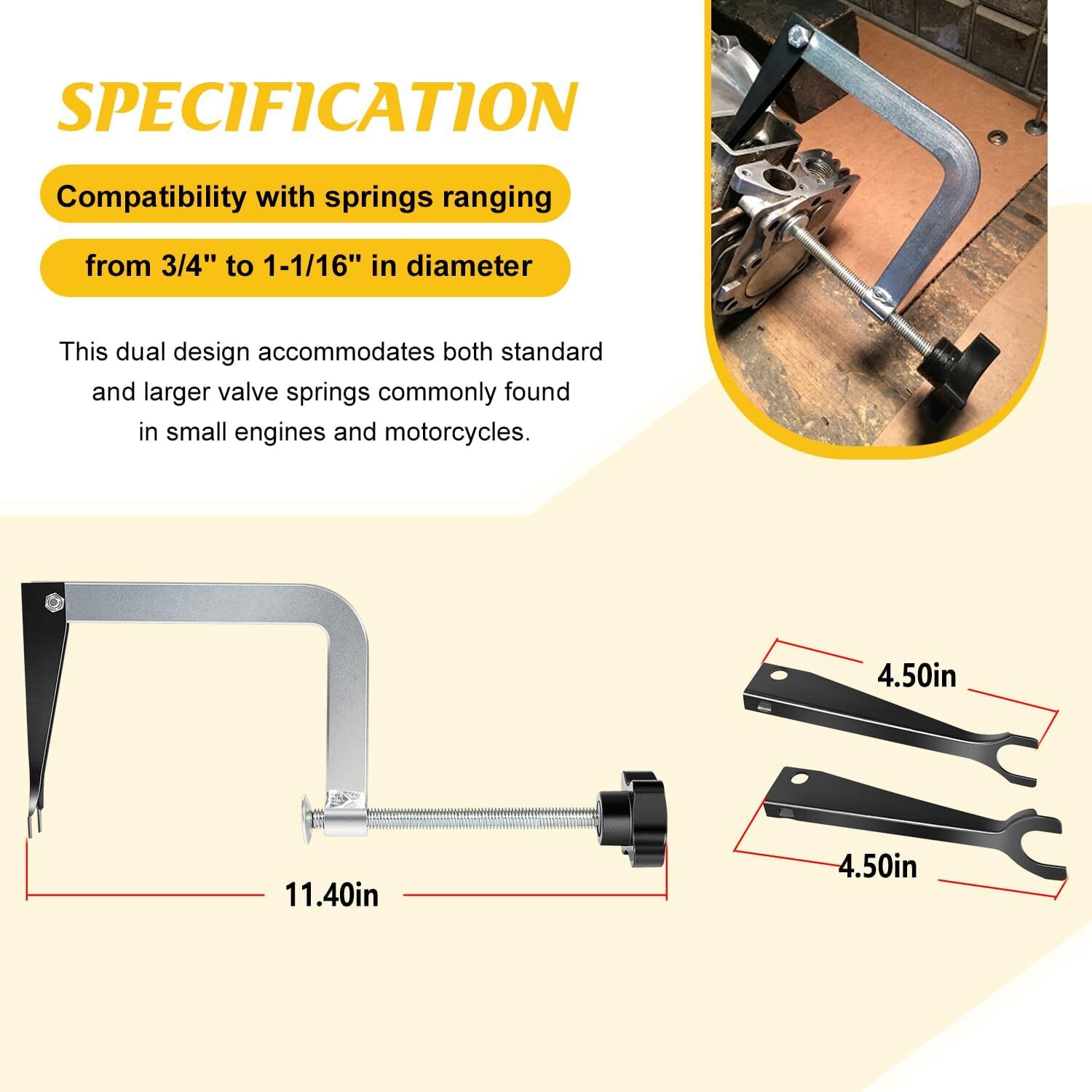 Small Engine Valve Spring Compressor for Springs Briggs and Stratton 1-1/16″