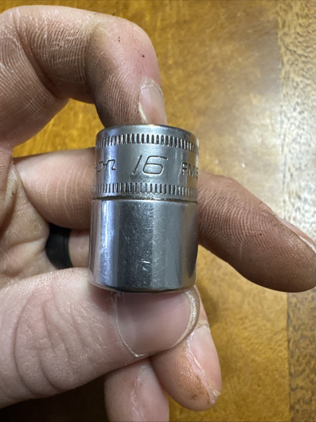 Snap-on Tools FM16 3/8 Drive 12 Pt 16mm Socket USA #124