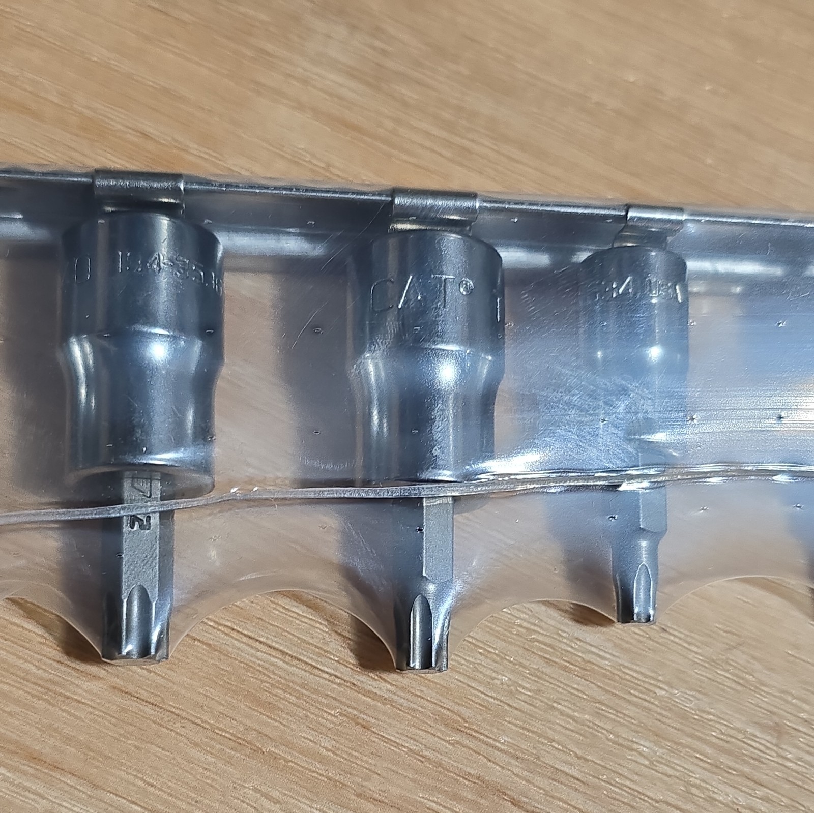 CAT Tools Torx Socket Set 10 piece t10-t55 E8 Snap-on Caterpillar Chrome