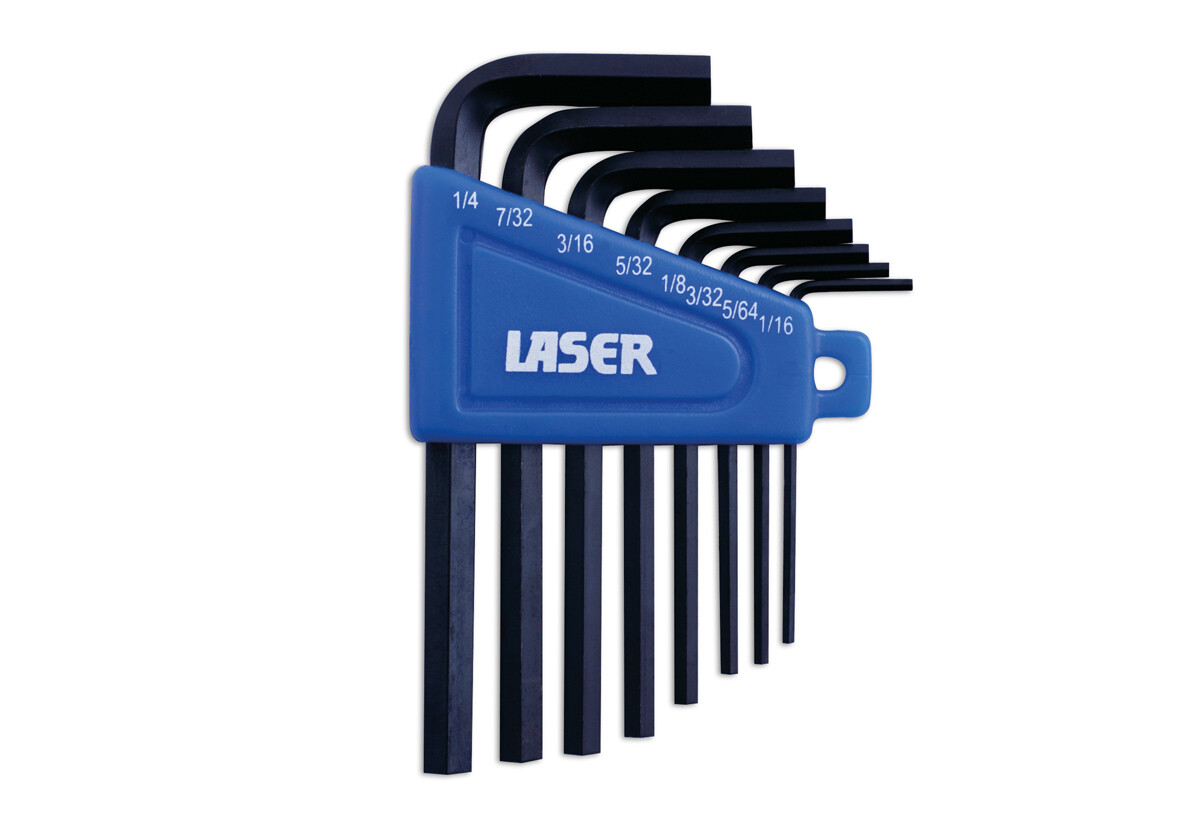 Laser 0267 8 Piece Imperial Hex Key Set