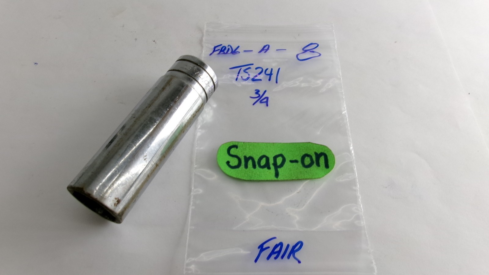 Snap-on tools 1/2″ drive 3/4” SAE 6 point Socket TS241 USA Nice!