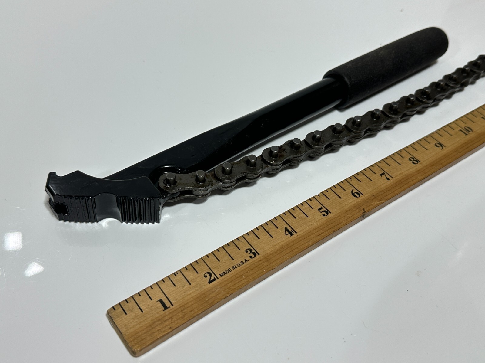 NEW Proto Tools USA Made J801 Chain Wrench, Black Steel