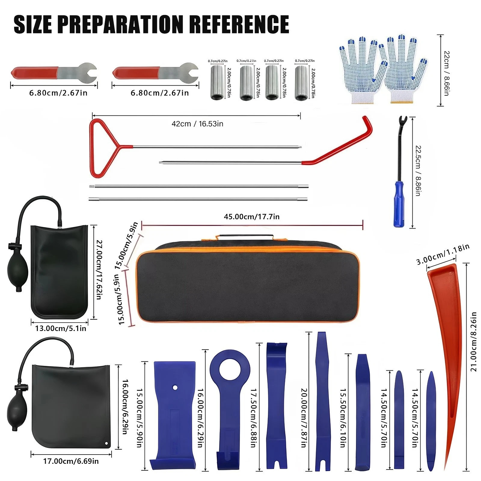 24PCS Professional Car Door Window Emergency Open Unlock Lock Out Auto Tool NEW
