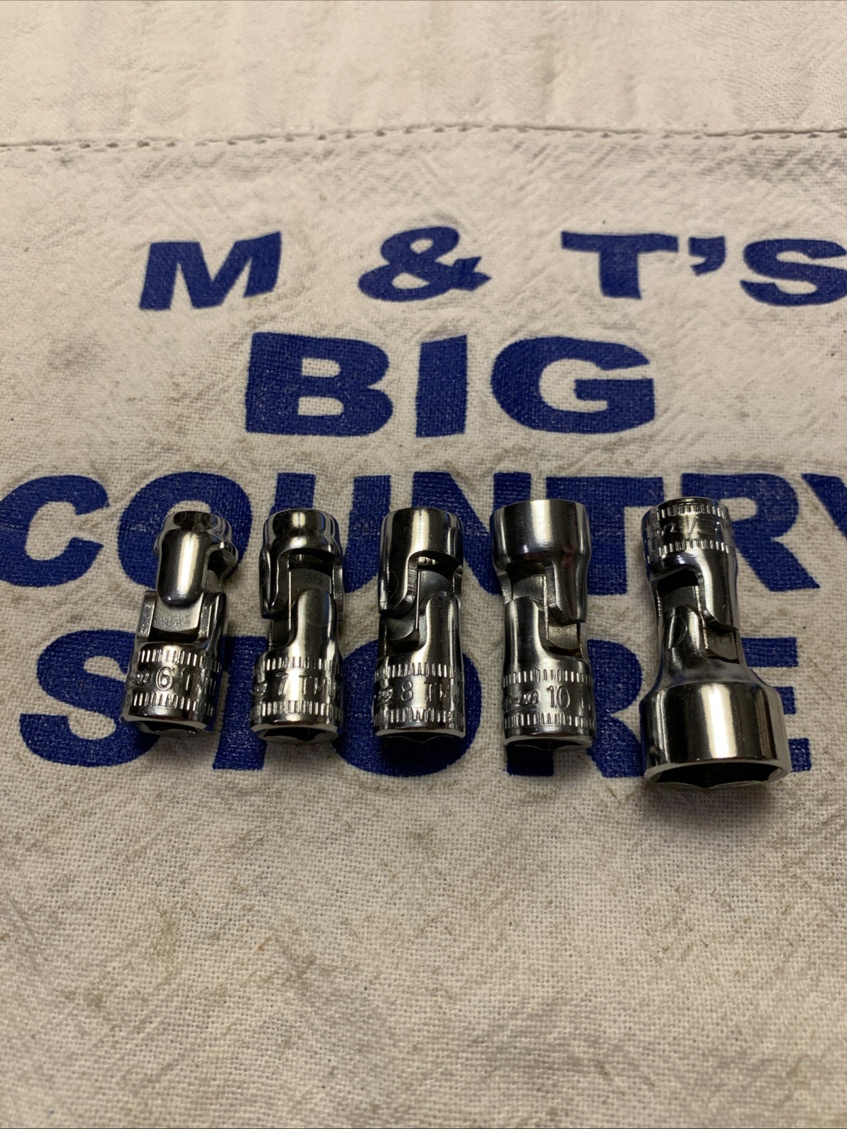 Snap-on Tools USA 1/4″ Drive 5pc 6pt Chrome Metric Swivel Socket Set