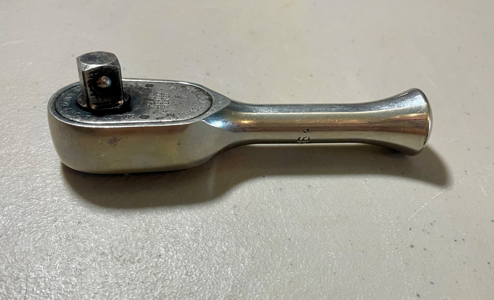 Snap On 3/8″ Drive Stubby Chrome Ratchet FK936