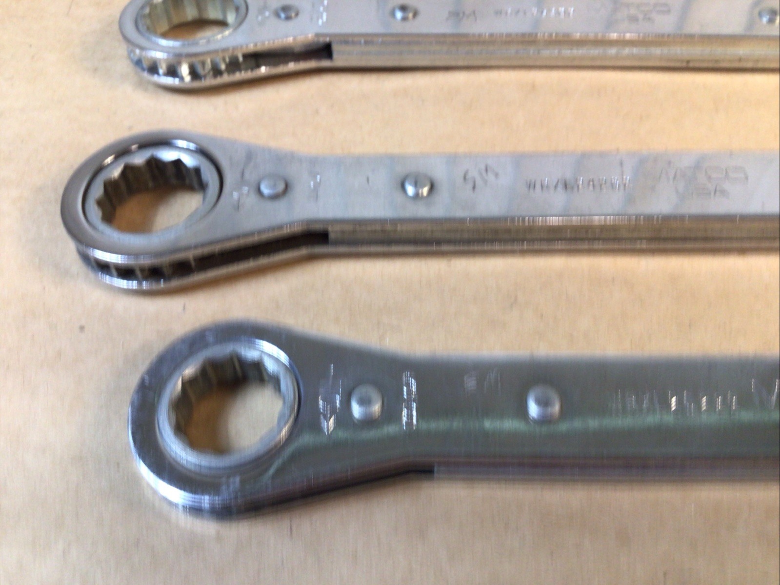 Matco 3/8” To 15/16” 12 Point Box Ratchet Wrench Set WRXL12142 To WRXL26302