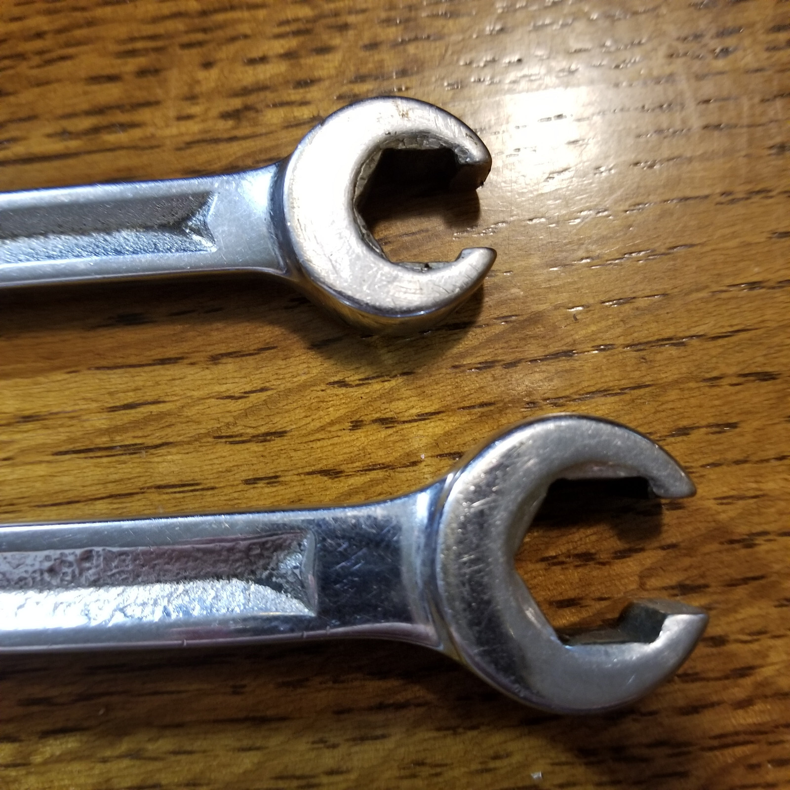 SNAP ON 3/8in x 7/16in & 1/2in X 9/16in Flare Nut Line Wrenchs VERY GOOD.