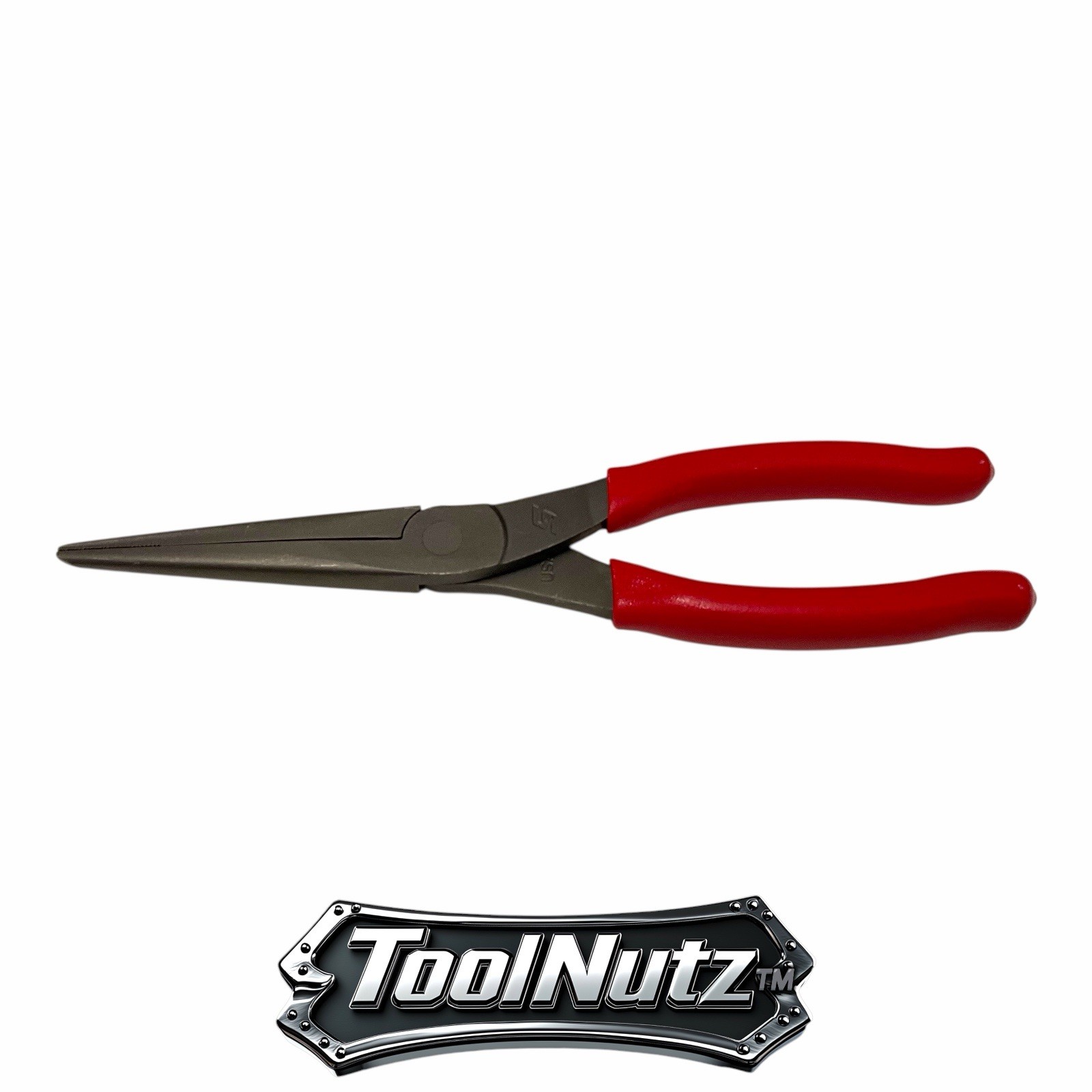 Snap-on Tools NEW 97ACF 9″in. RED Soft Grip Rounded Jaw Needle Nose Pliers USA