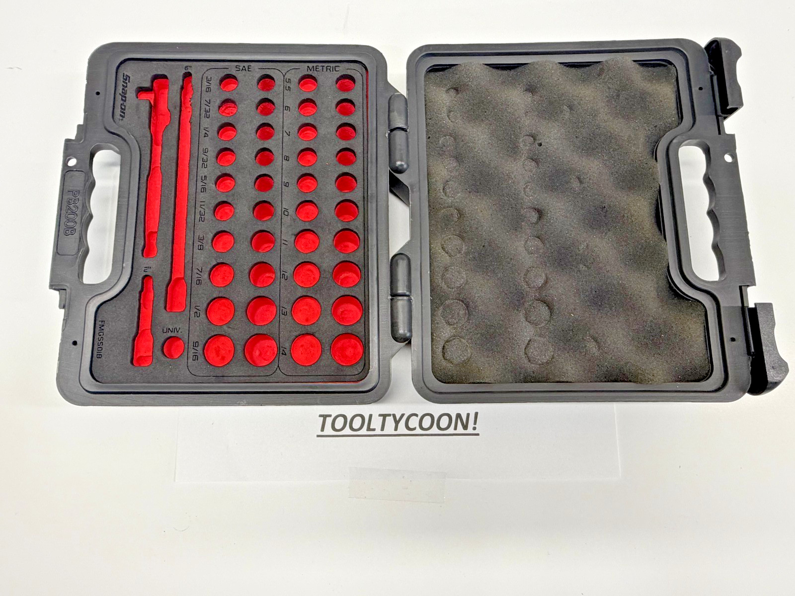 Snap-on Tools NEW 44pc 1/4″ Drive General Service Set CASE & FOAM ONLY 144TMPBFR