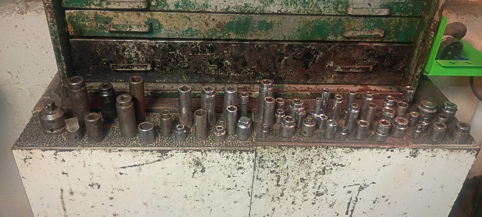 52 count MAC tools socket mixed assortment lot 1/4,3/8,1/2 standard and metric