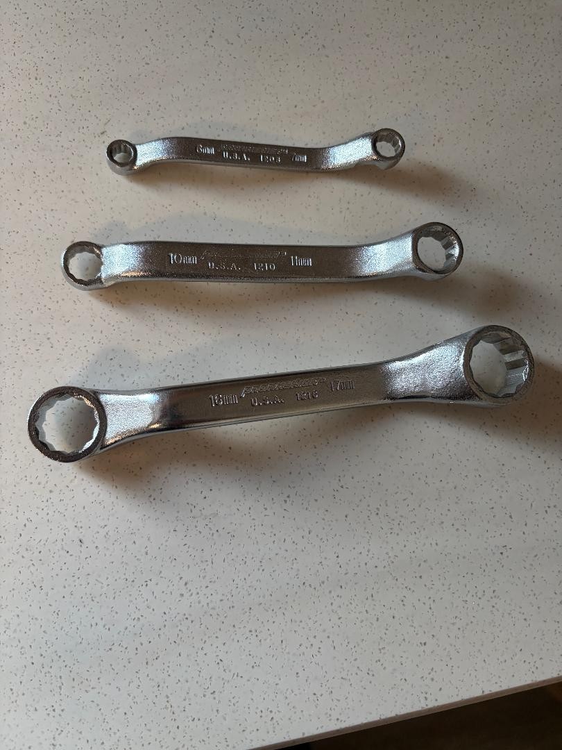 ProAmerica 1206 1210 1216 Wrench Box End offset 6mm=7mm 10MM=11MM 16MM=17MM