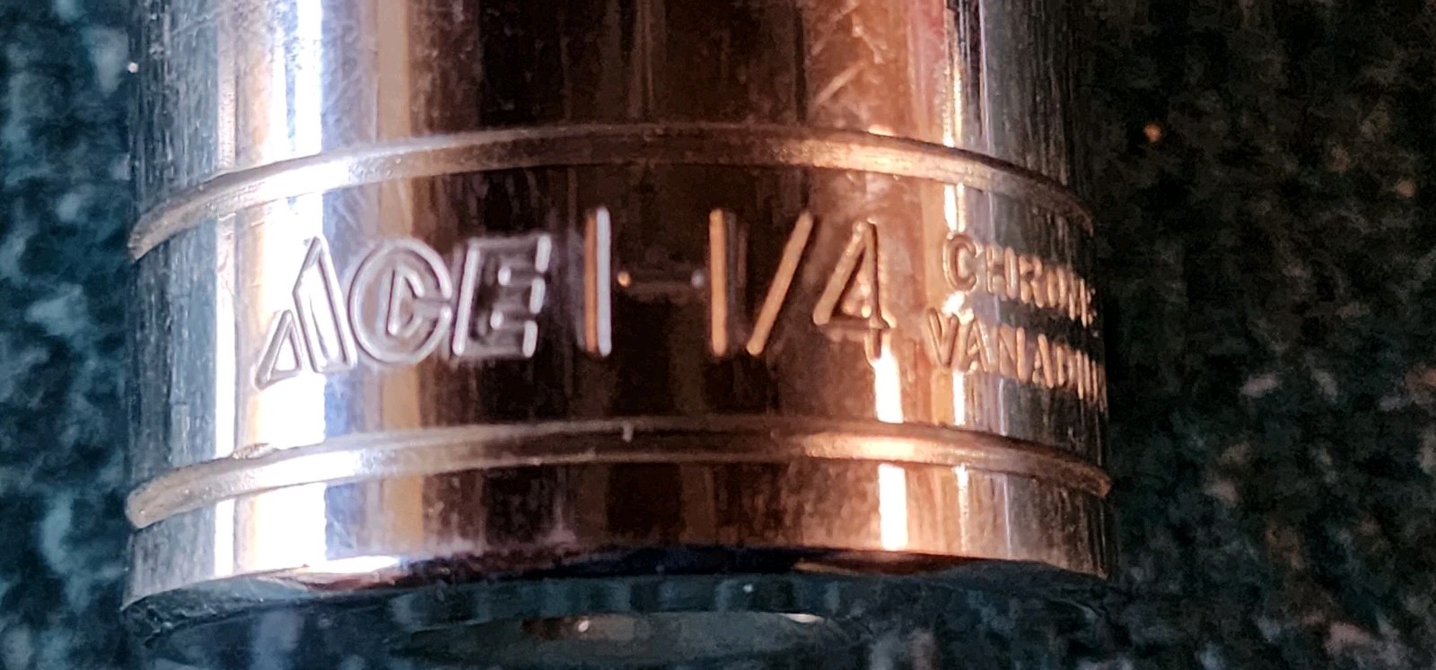 Preowned ACE Hardware 1-1/4″ Deep Chrome Socket 12-Point, 1/2″ Drive! Nice!