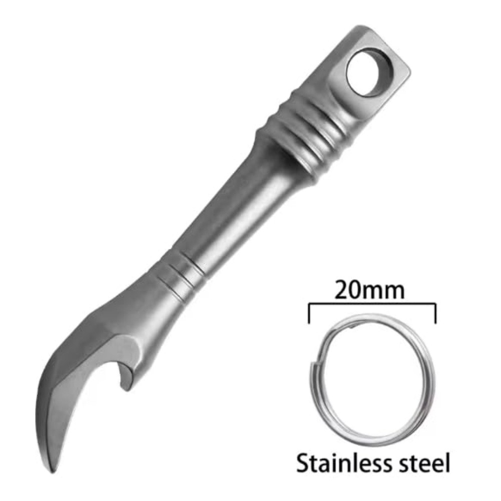 Titanium for crowbar Keychain for multi Functional Compact EDC Bottle Opener Pry