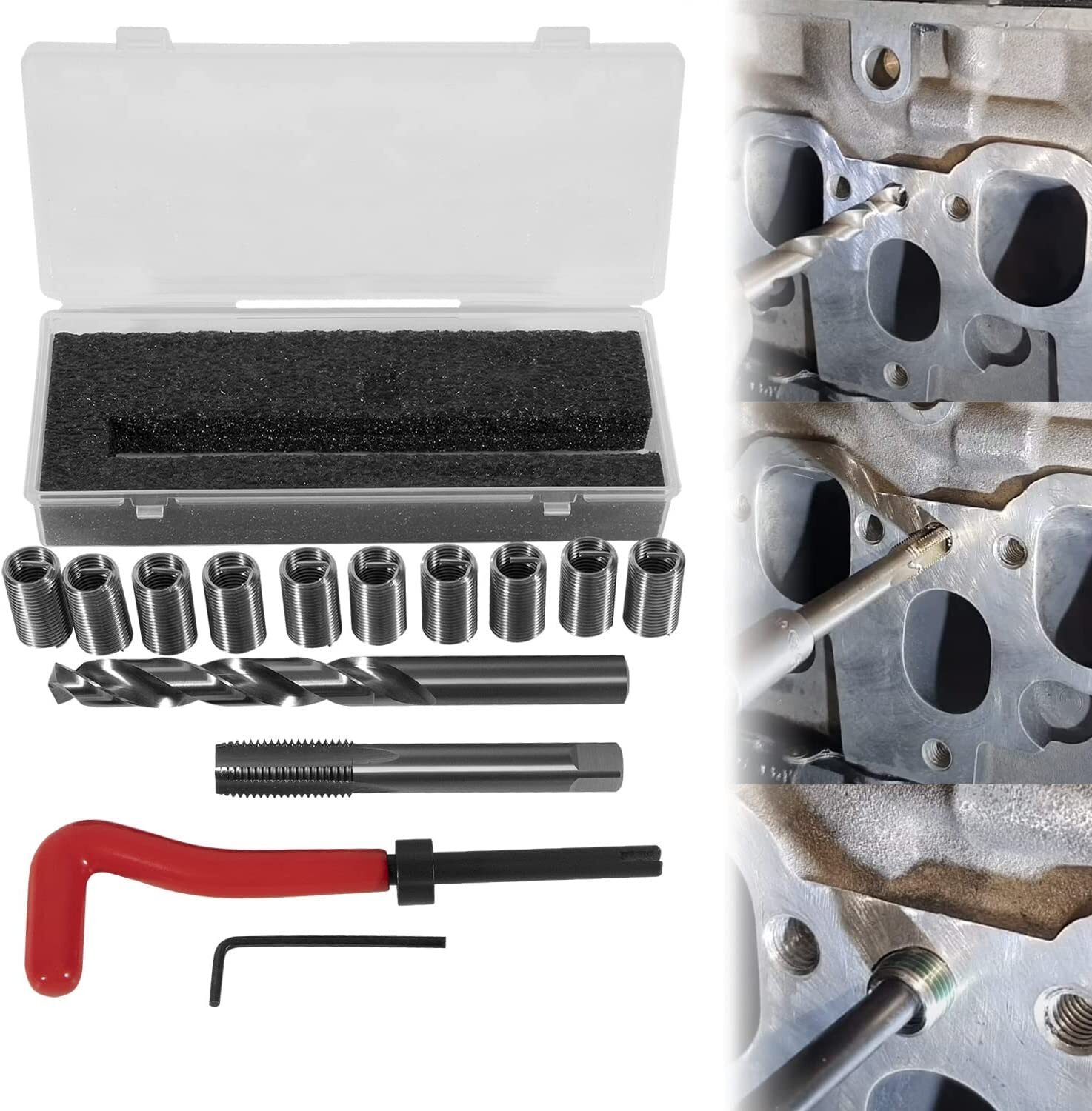 1420 Head Thread Bolt Repair Tool Kit M11.5mm x 1.5 for Honda B16 CR-V Accord