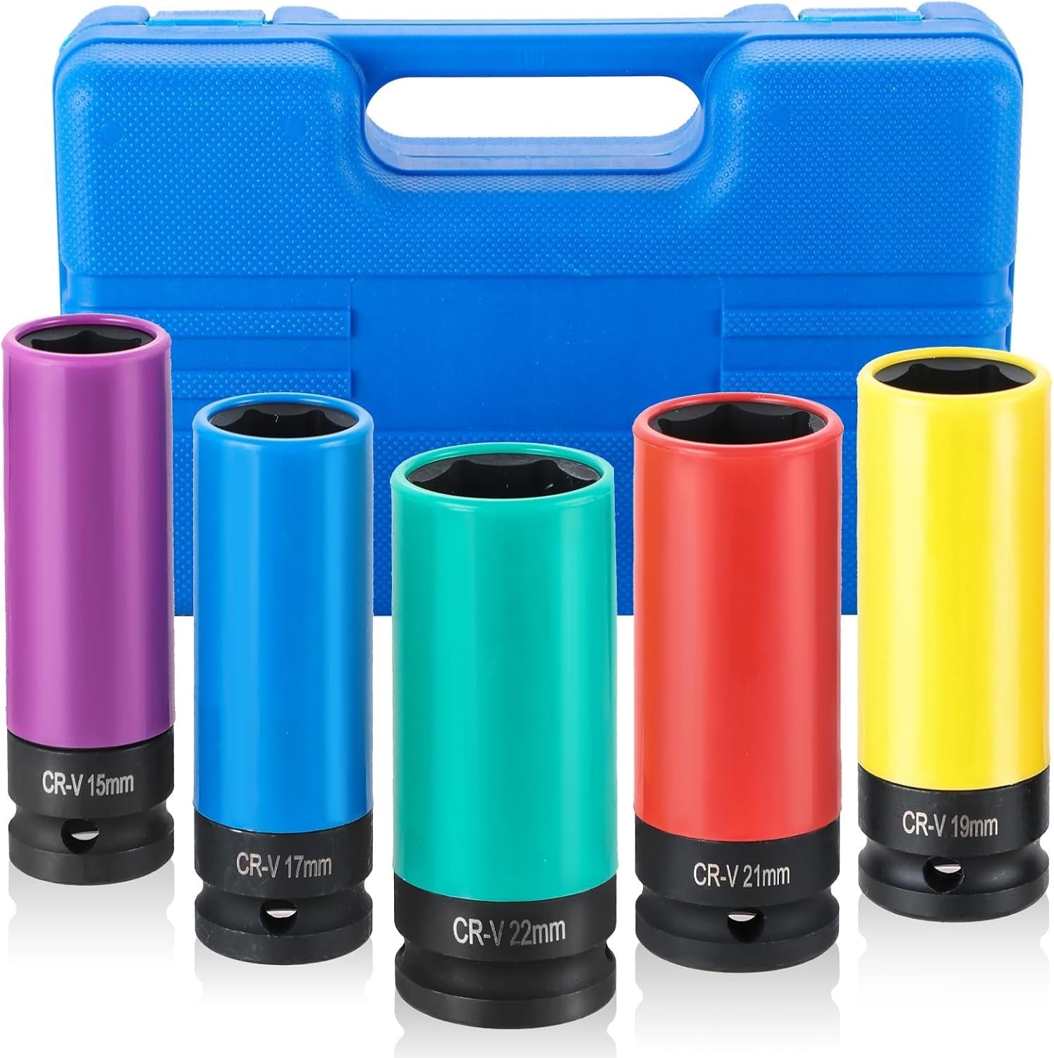 Ultimate 5-Piece Wheel Protector Impact Socket Set | 1/2 Inch Drive, CR-V Steel