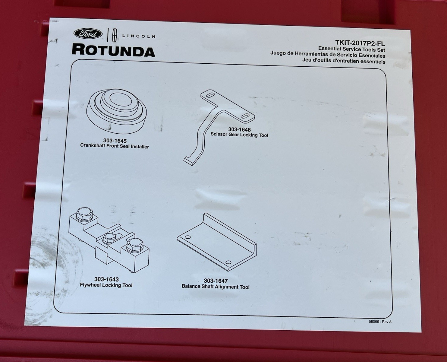 Rotunda Ford TKIT-2017P2-FL Essential Special Dealer Service Tool Kit Complete