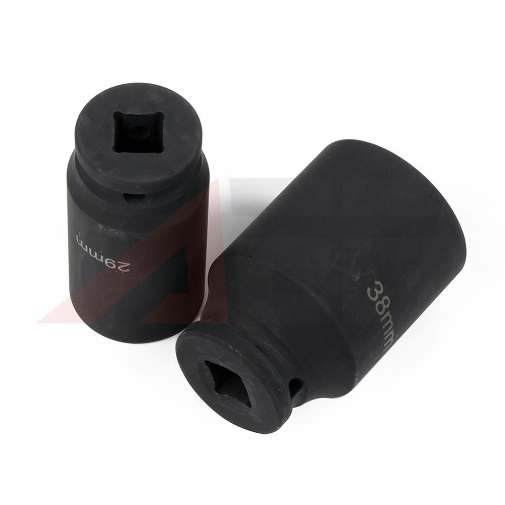 9pcs Deep Impact Socket Set 1/2″ Drive Metric Axle Hub Nut Socket 29-38mm