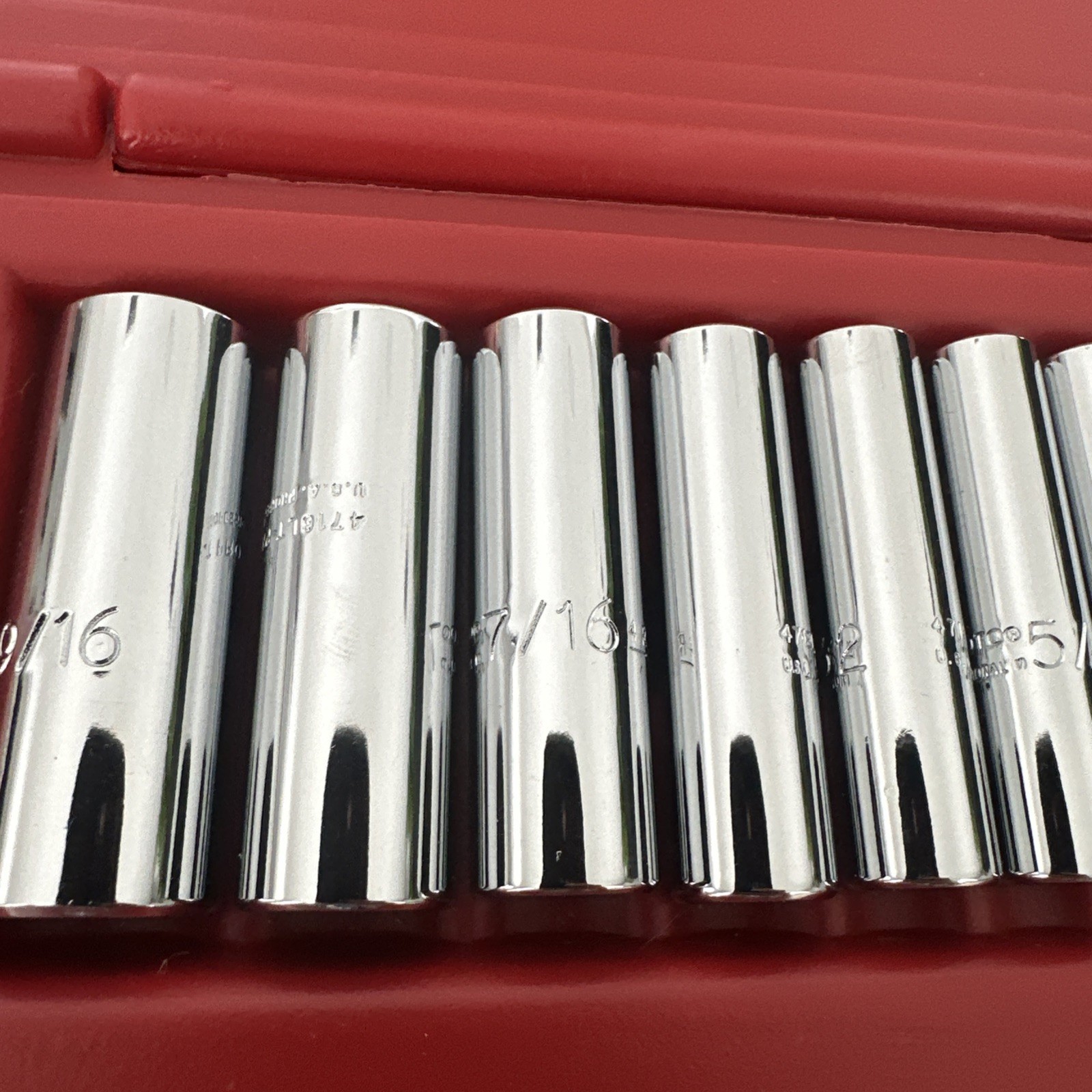 Proto 1/4″ Drive Socket Set 25 Pc. SAE 12 Pt. W/ Case TorquePlus USA No J47118XL