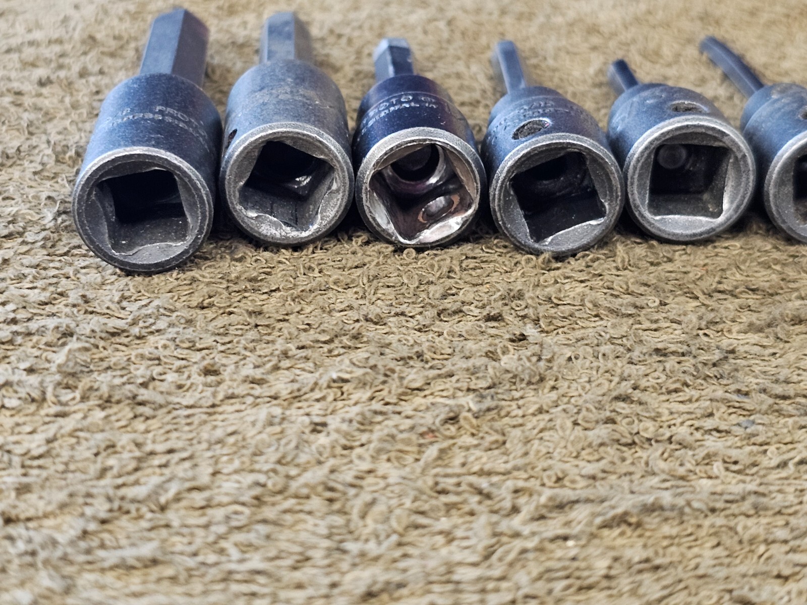 6 Proto Professional Impact Hex Socket Bit 3/8″ Drive 5/16 1/4 3/16 1/8 7290 Set