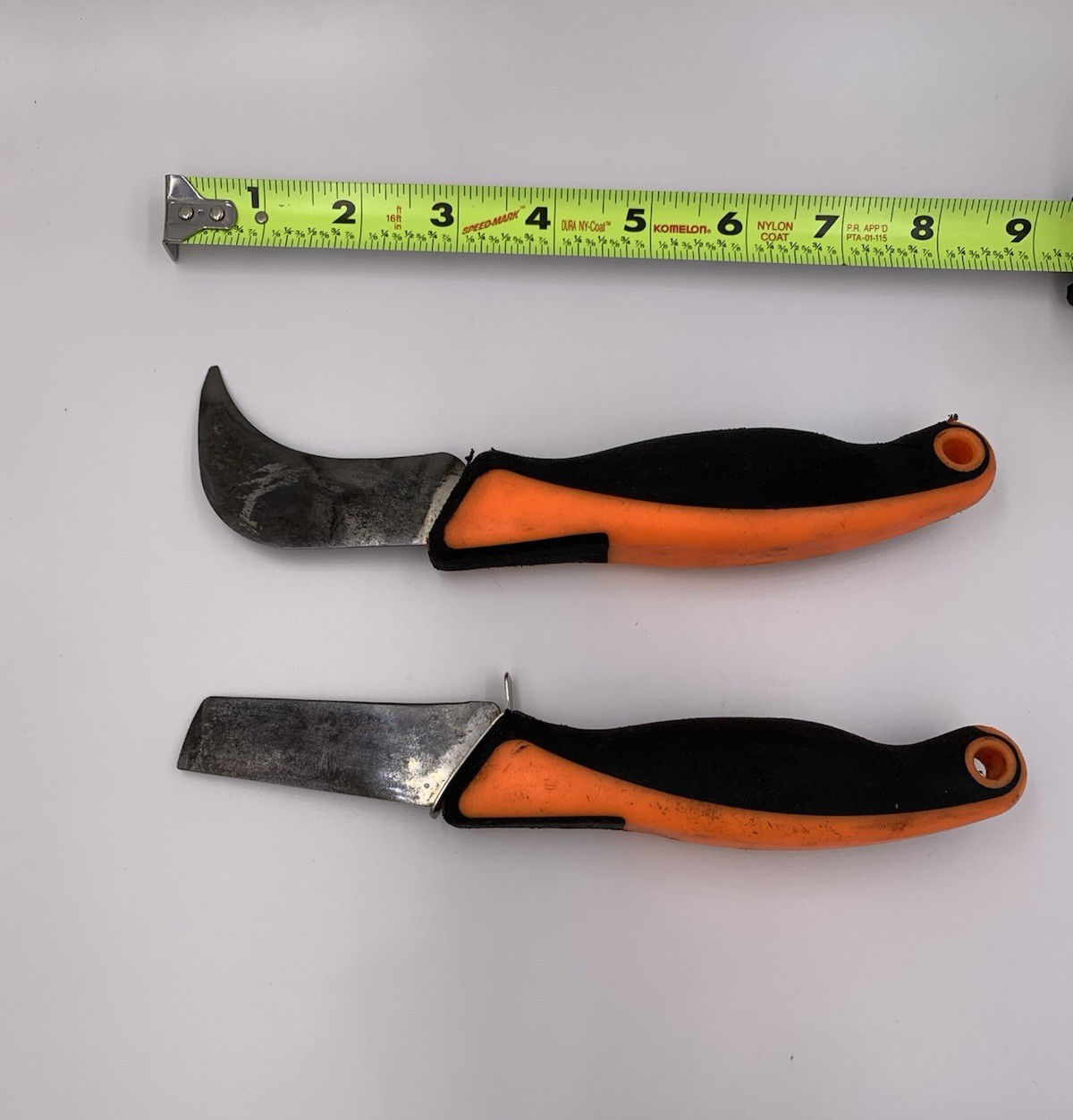 Blue Point / Snap On Tools -ORANGE- 2pc Automotive/Industrial Knife Set