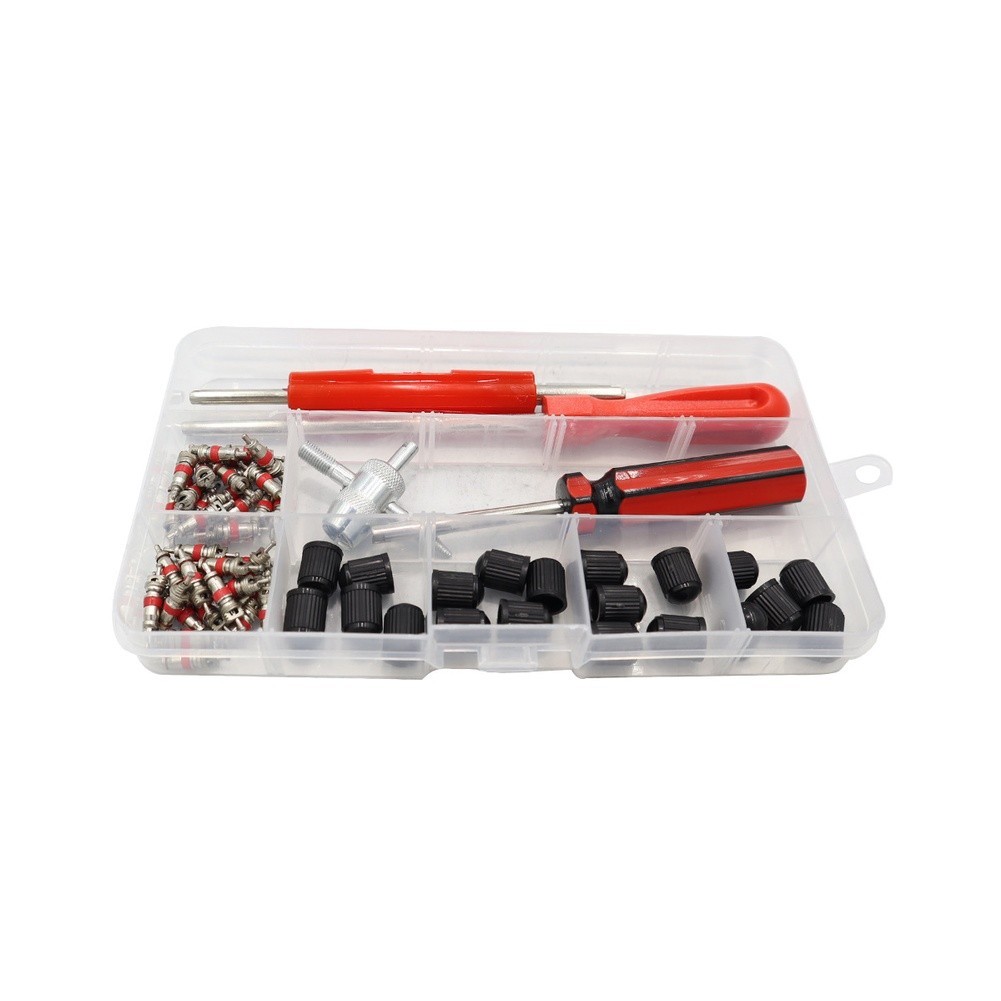 For Roadside Tire Repair Tire Valve Kit Core Removal Tool Copper Valve Cores