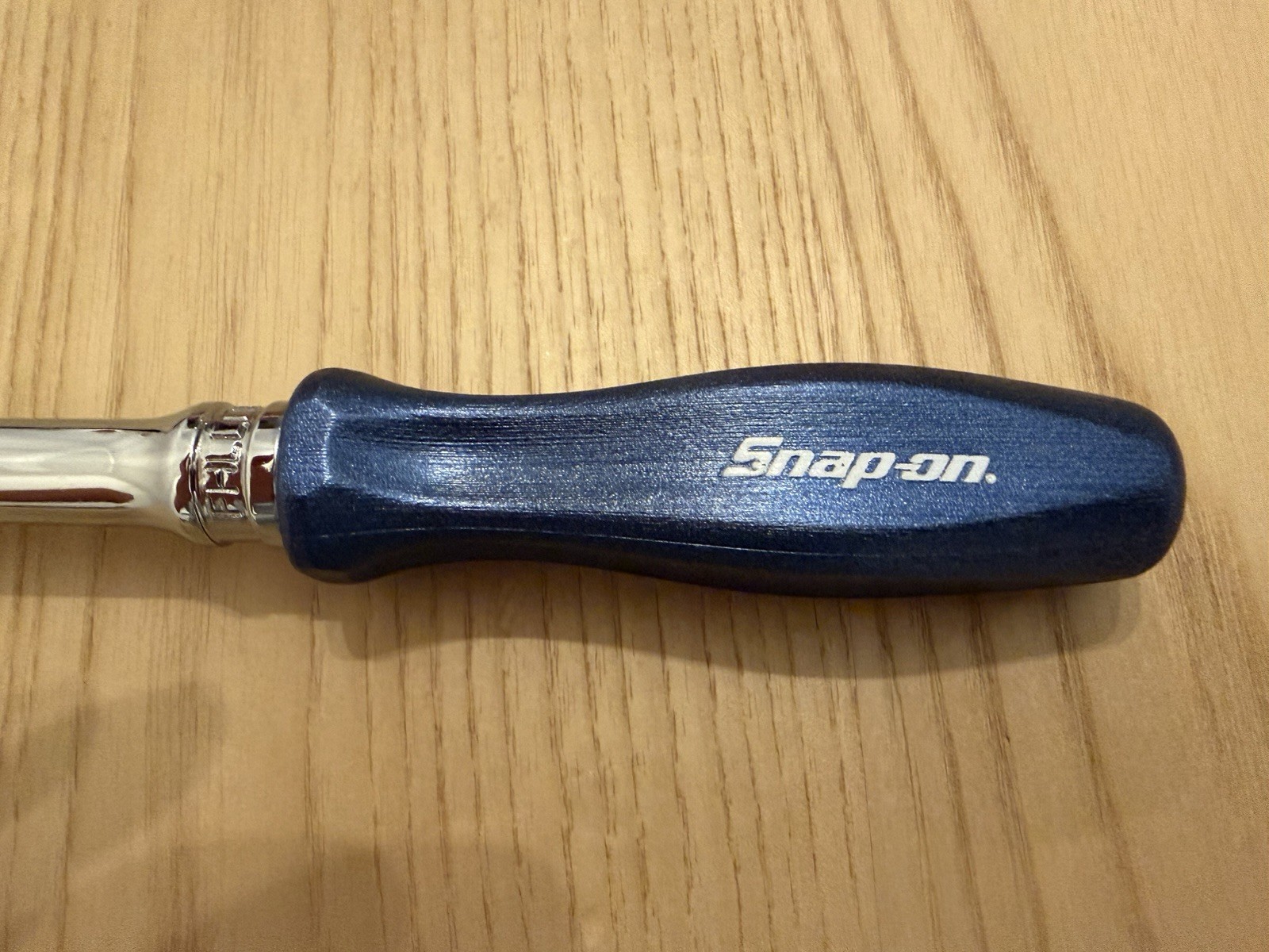 Snap-on 3/8″ Drive Hard Extra-Long Fixed Head Ratchet FHLLD80MB – Power Blue