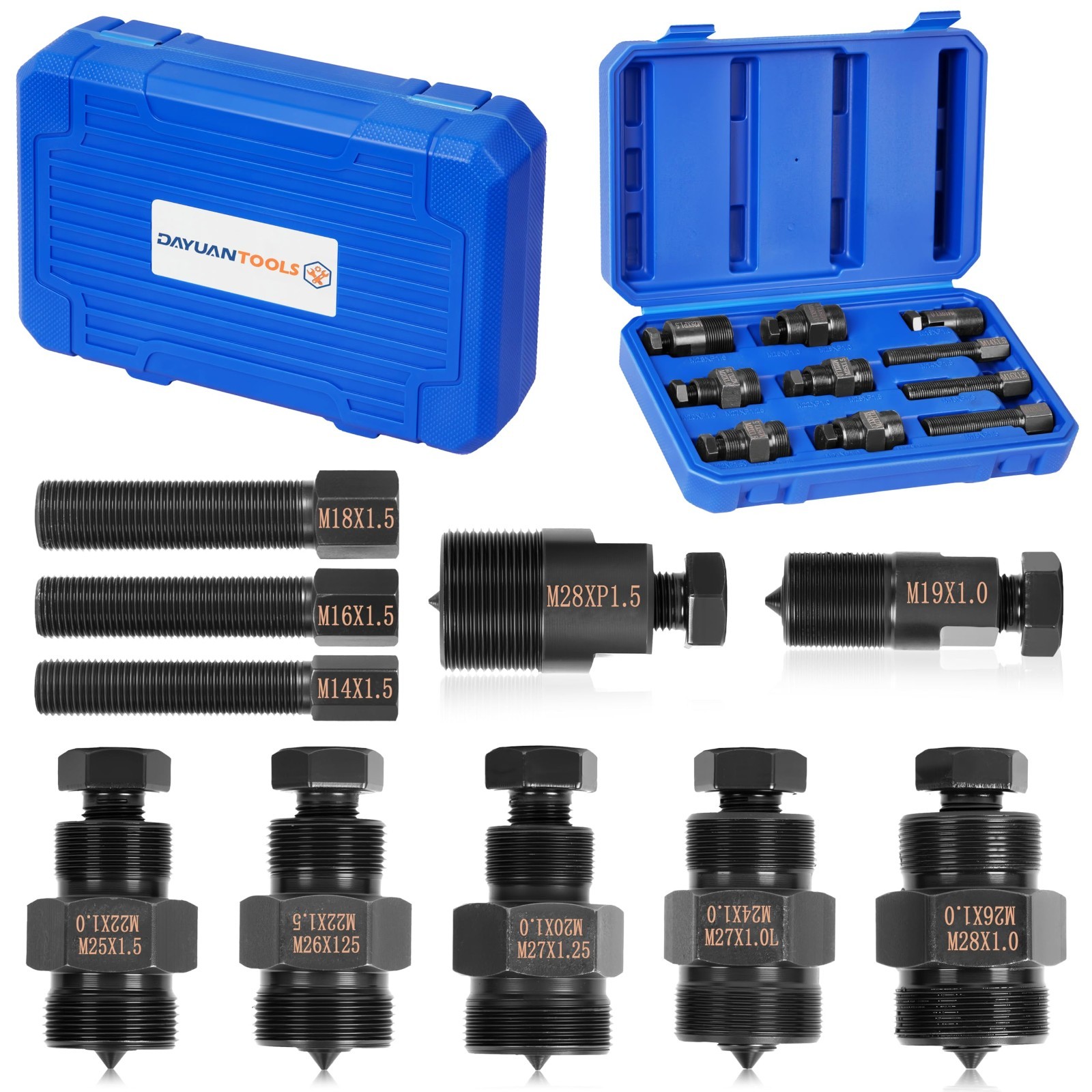 Motorcycle Flywheel Puller Set – 10 Sizes for Small Engines, Scooters, ATVs, Dir