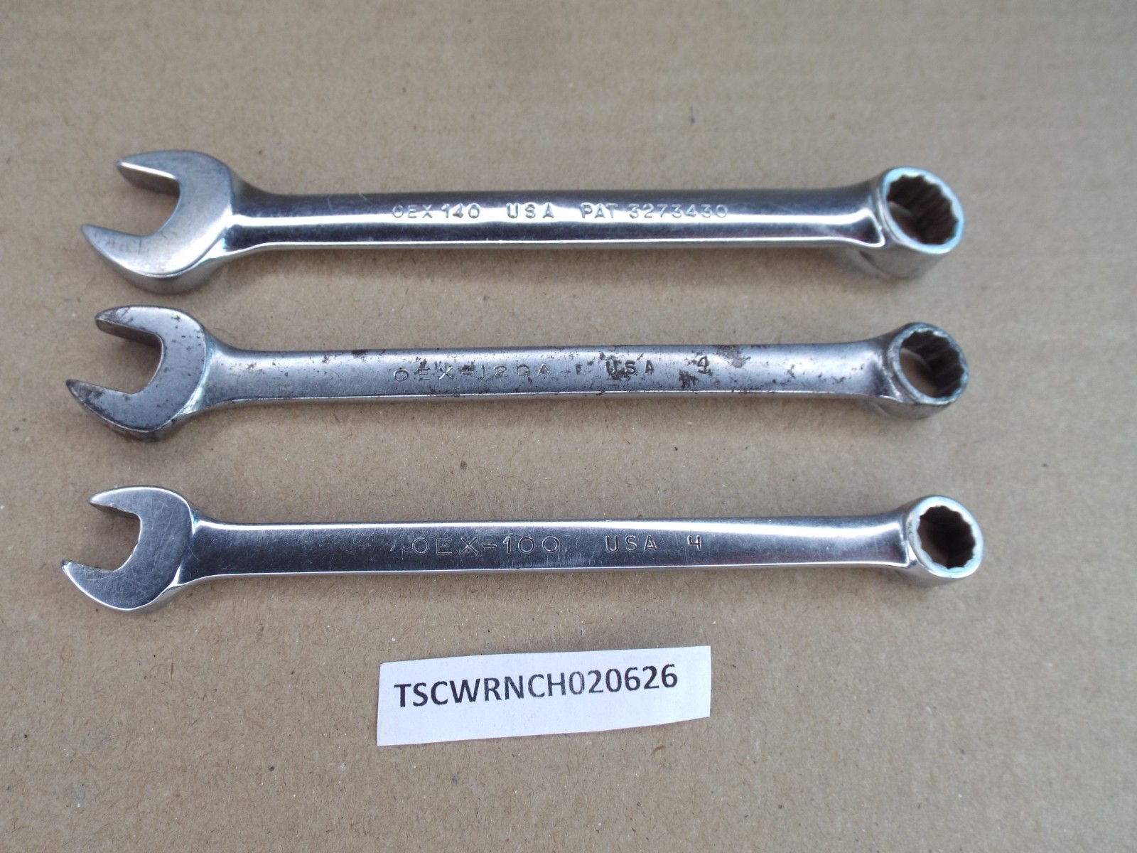 VTG Snap-On 5/16″ 3/8″ 7/16″ Combination Wrench 12 Pt USA Test Works Well (Read)