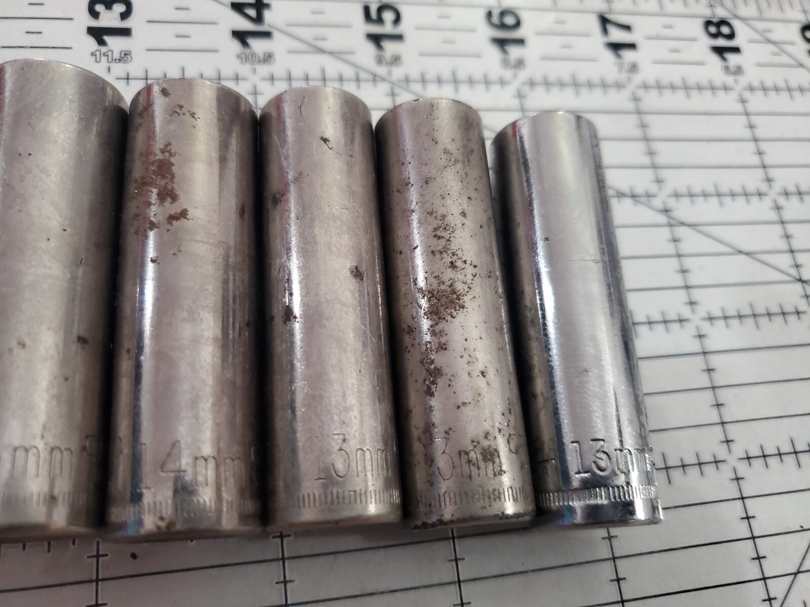Craftsman USA 3/8″ Drive Deep Socket Set Metric 6 Point Tool MANY DUPLICATES