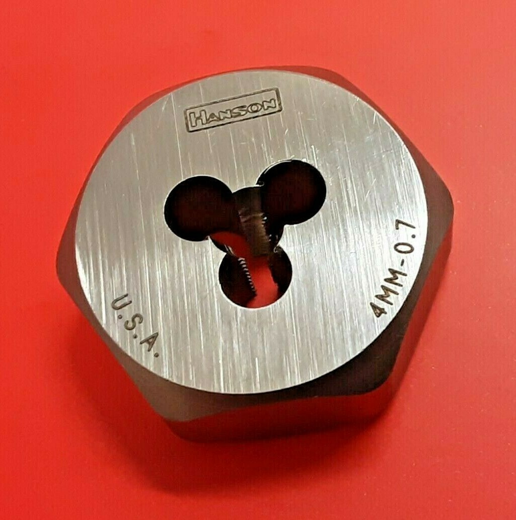 6617 M4 X 0.70 Metric 1″ Hex Rethread Die Irwin 9717 4MM Carbon Steel USA RH