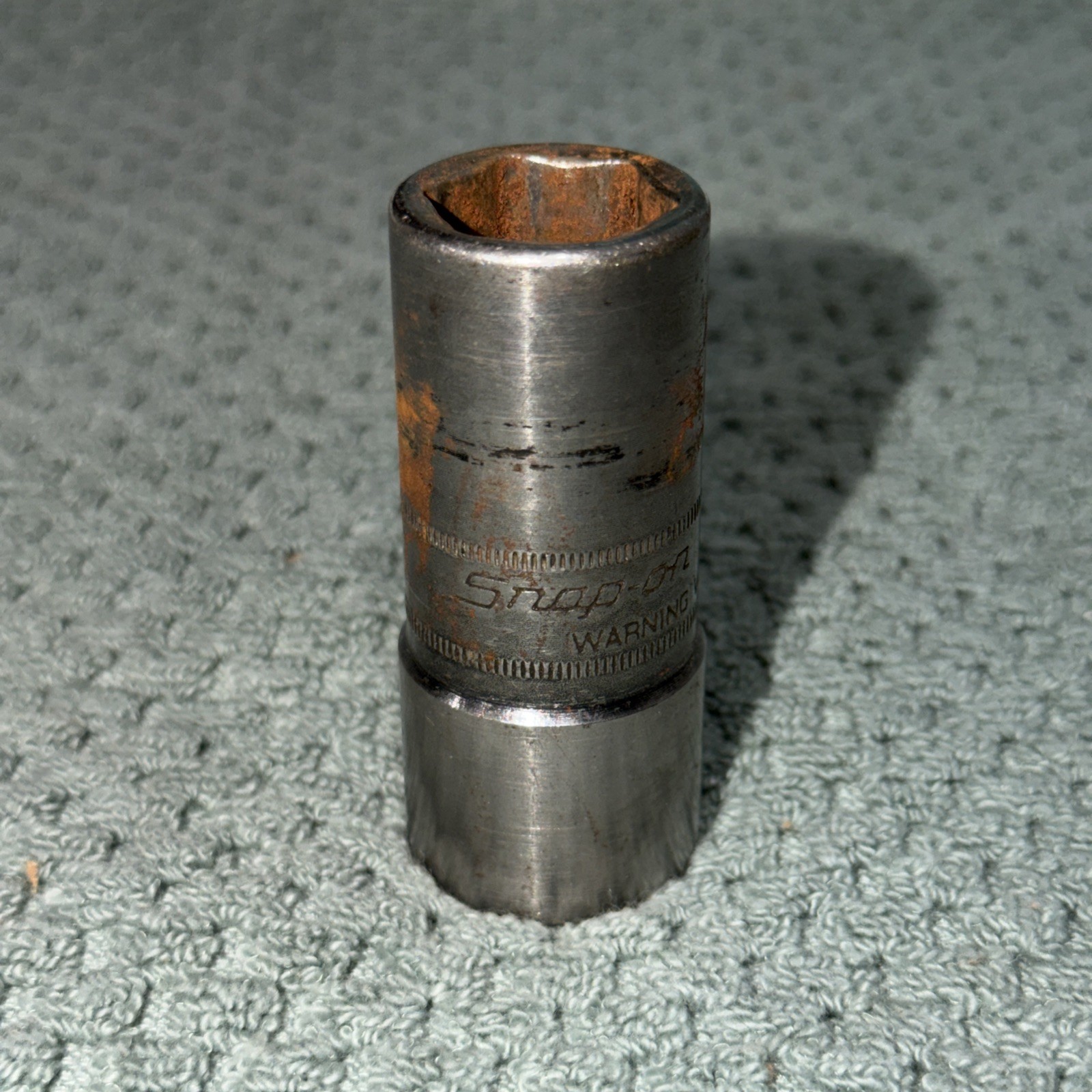 SNAP ON A98M FLIP IMPACT SOCKET 19MM X 21MM USED GC 1/2″ DRIVE