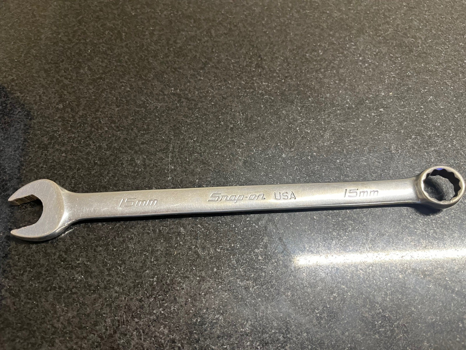 Snap On 15mm 12-Point Metric Flank Drive Combination Wrench SOEXM15