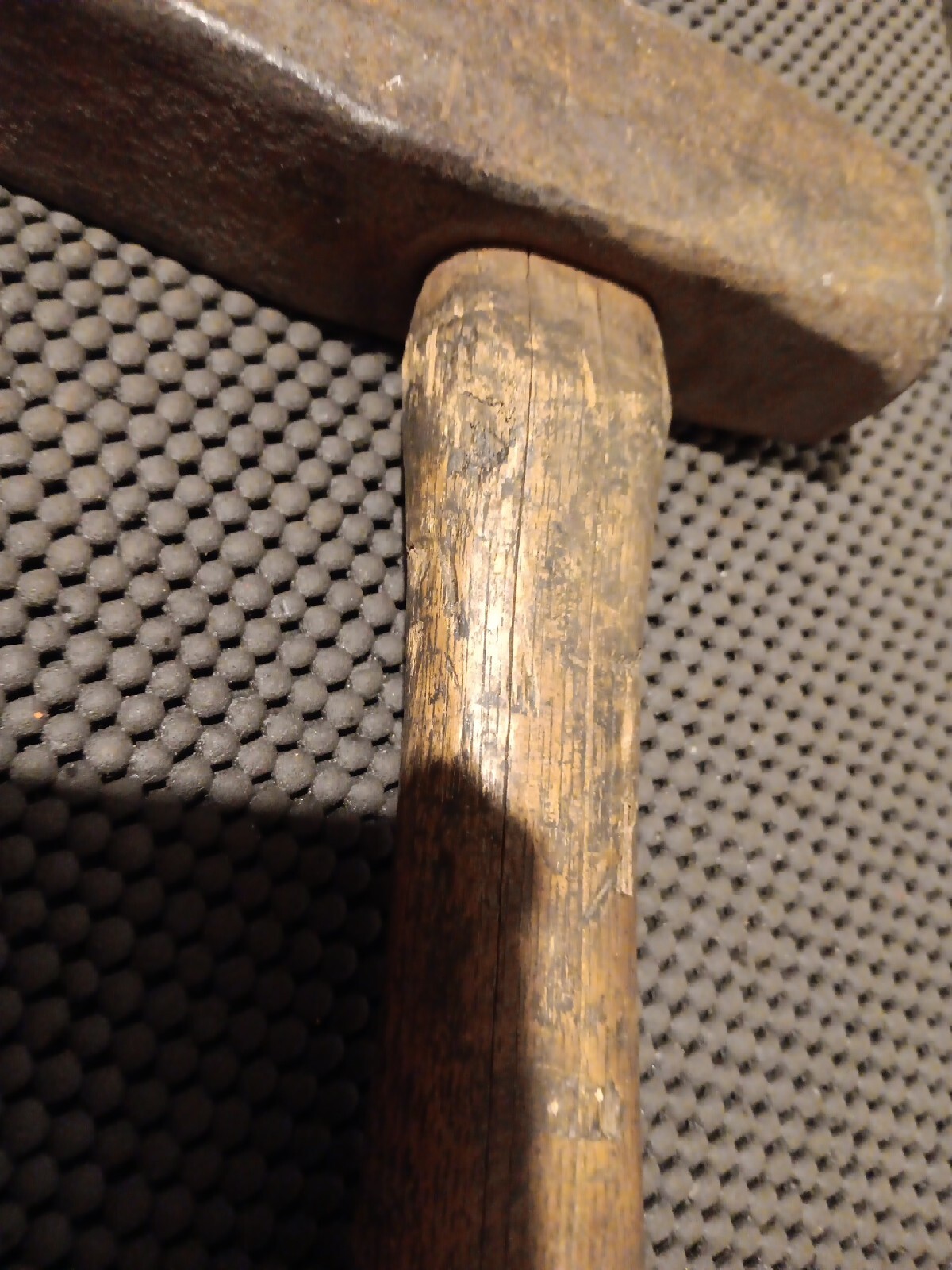 VINTAGE KEN-TOOL T11B T-11-B 14-1/2″ WOOD HANDLE 4-LB CROSS PEEN TIRE HAMMER
