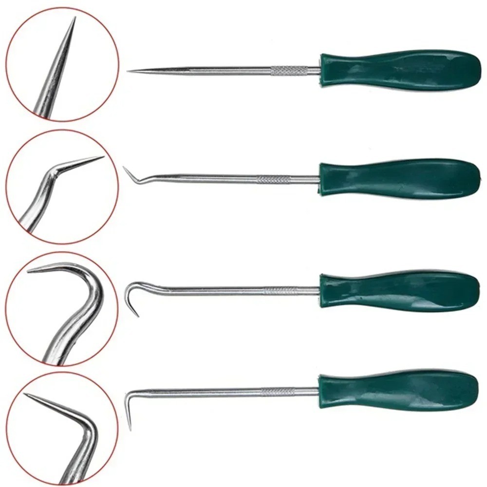 4PCS Oil Seal Pick Hook Set Screwdrivers Mechanics Garage Auto Repair Tools