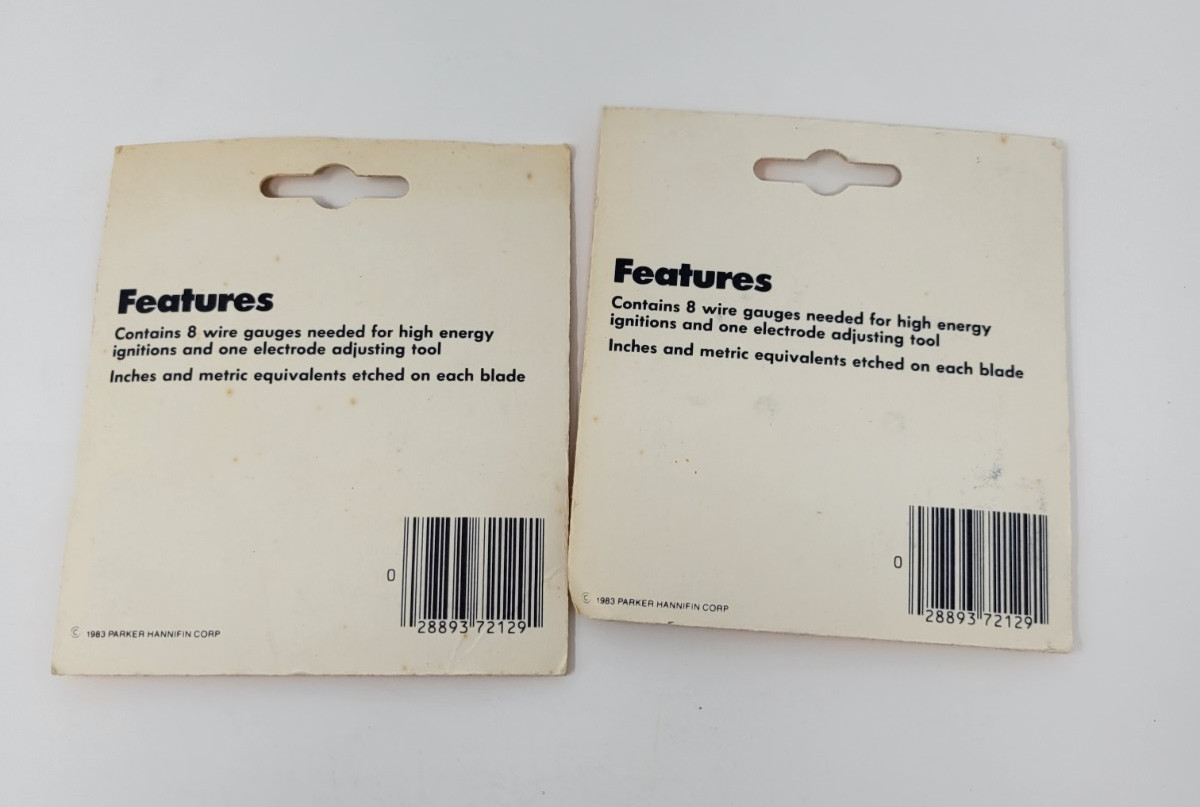 Lot of 2 – Plews High Energy Spark Plug Gauge 72-129 For Proper Gap – USA – NOS
