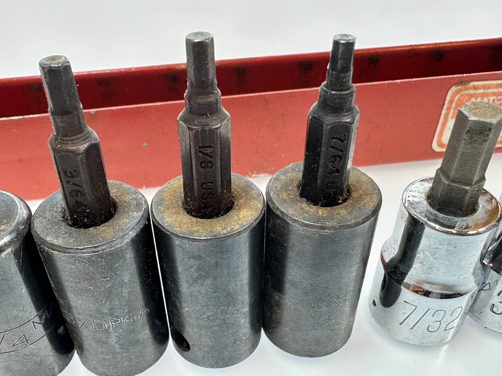 🇺🇸 Matco Tools USA 10pc SAE Hex Bit Socket Driver Set, Impact Regular Mix Lot