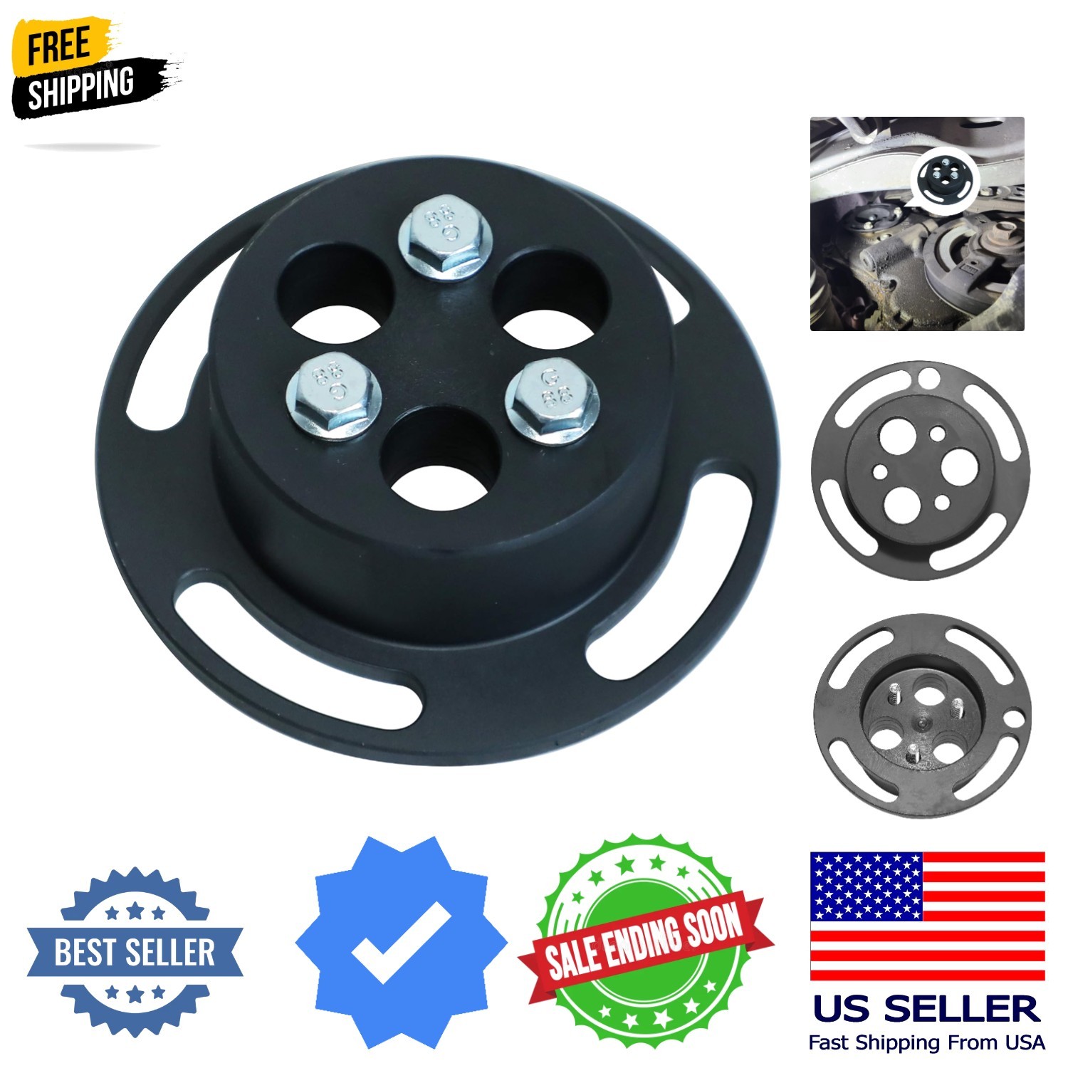 Water Pump Sprocket Retainer Holding Tool for GM Ecotec 2.2L/2.4L Engines, Co…