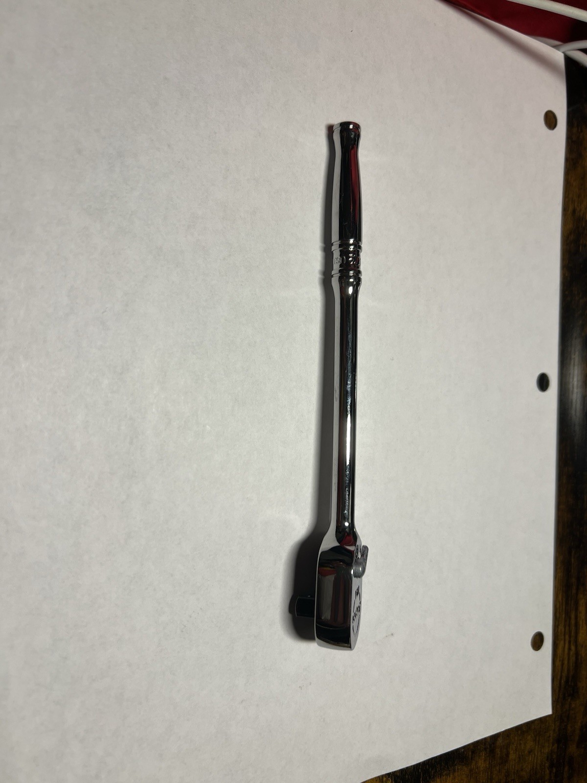 Snap-on Tools USA NEW 1/4″ Drive Chrome Long Handle Fixed Head Ratchet TL72