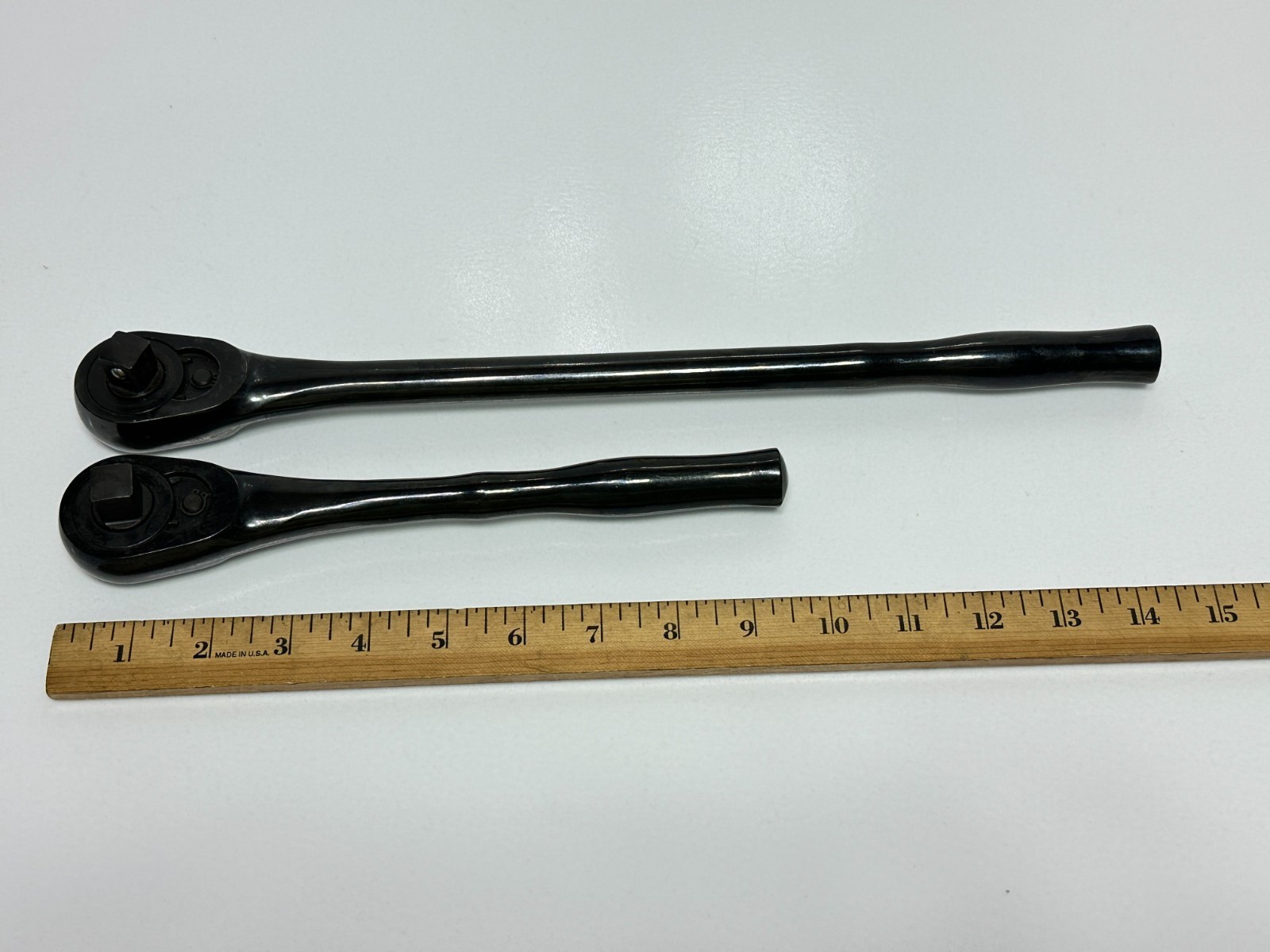 Cornwell USA 2pc SR-701 & SR-501 Ratchet Set Pair, 1/2” Drive BLACK Oxide Finish
