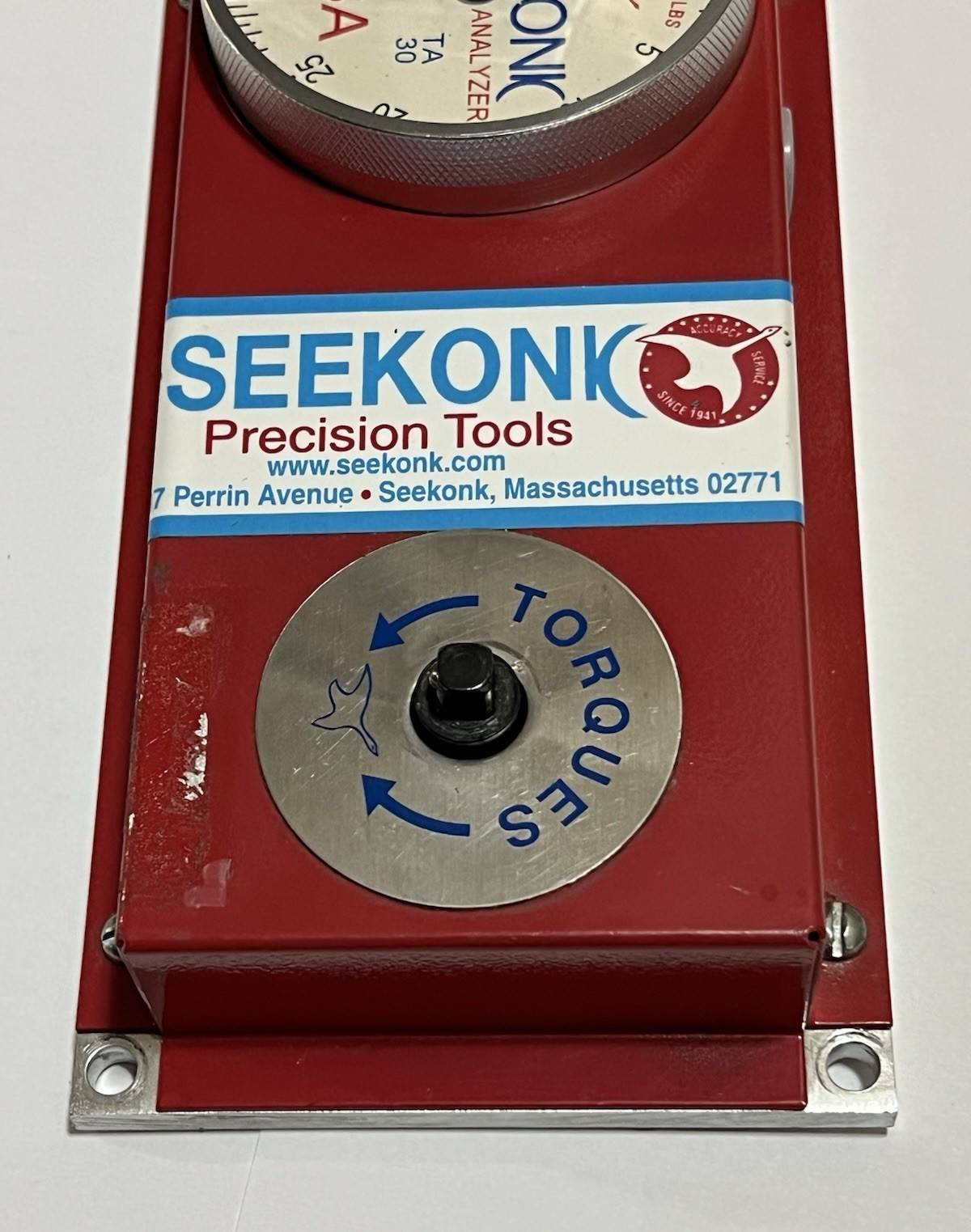 Seekonk TA-30 Torque Analyzer Gauge Precision Tool 1/4 Drive 0-30 Inch/Pounds