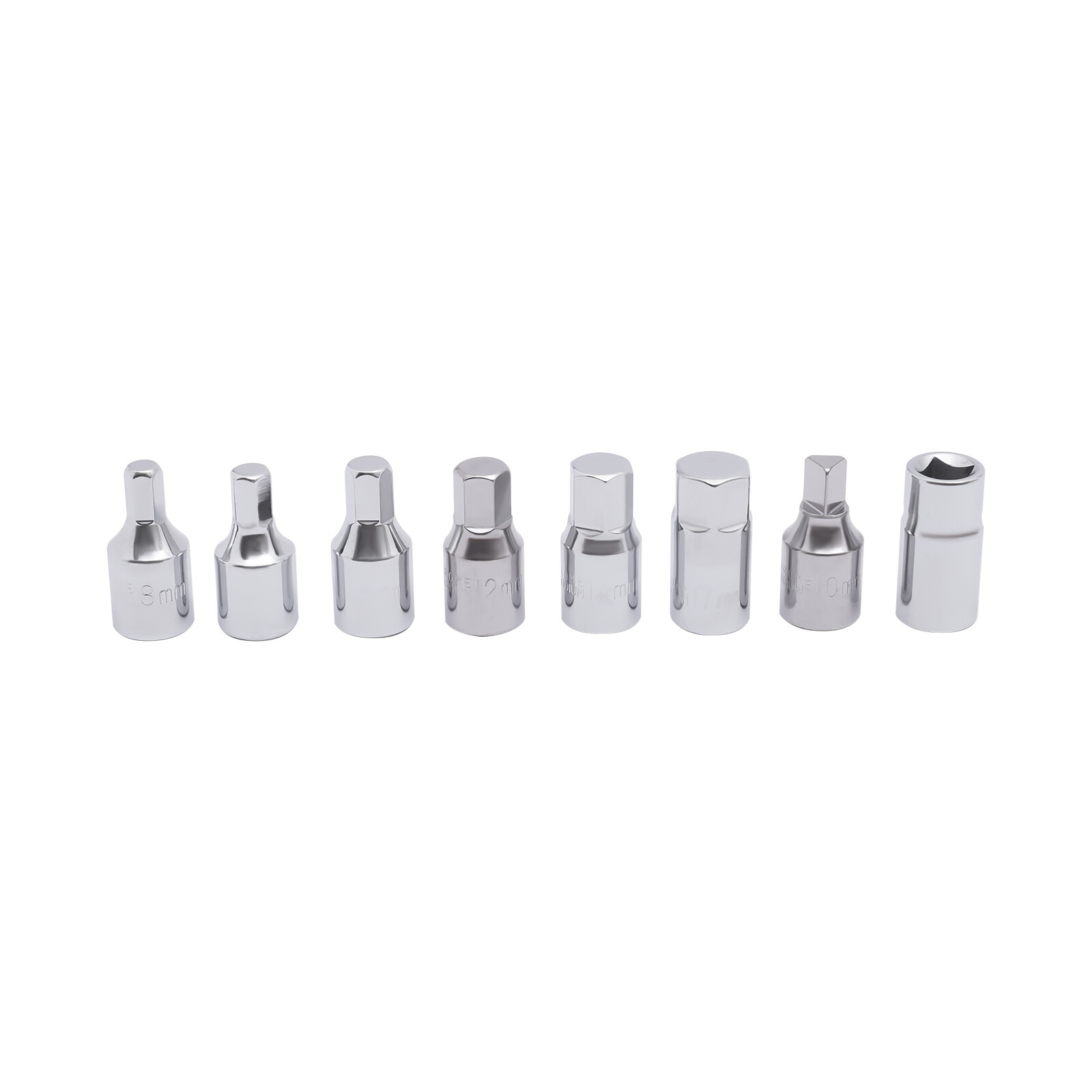 18PCS Oil Drain Pipe Plug Square Triangle Socket 3/8» Drive Removal Tool Set