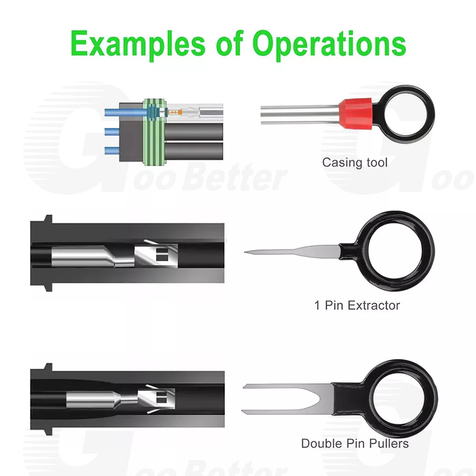 Terminal Removal Tool Kit Depinning Pin Release Ejector Wire Connector Key 82Pcs