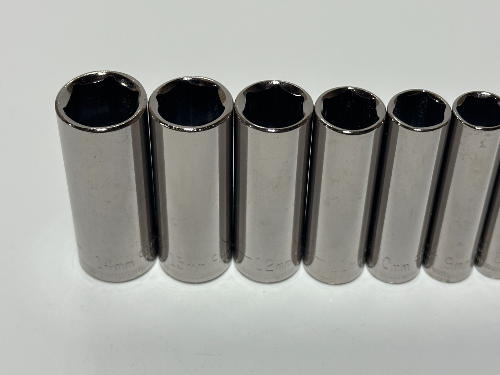 NEW Craftsman USA 11pc Metric 4mm-14mm Deep Socket Set – 1/4″ Drive – 6 Point