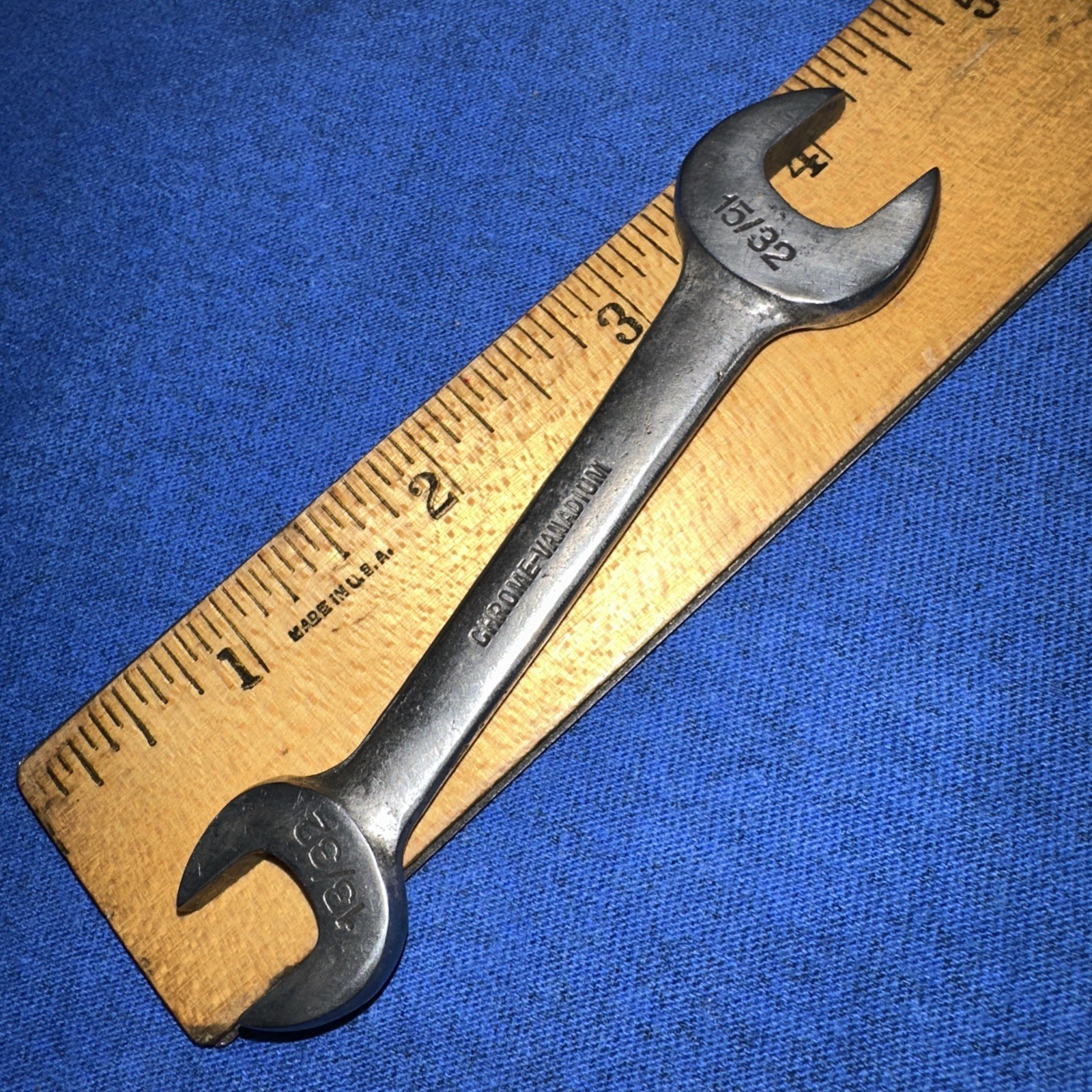 Armstrong Tools Open Face Wrench H-18 Vintage 15/32, 13/32 Small Thin Wrench